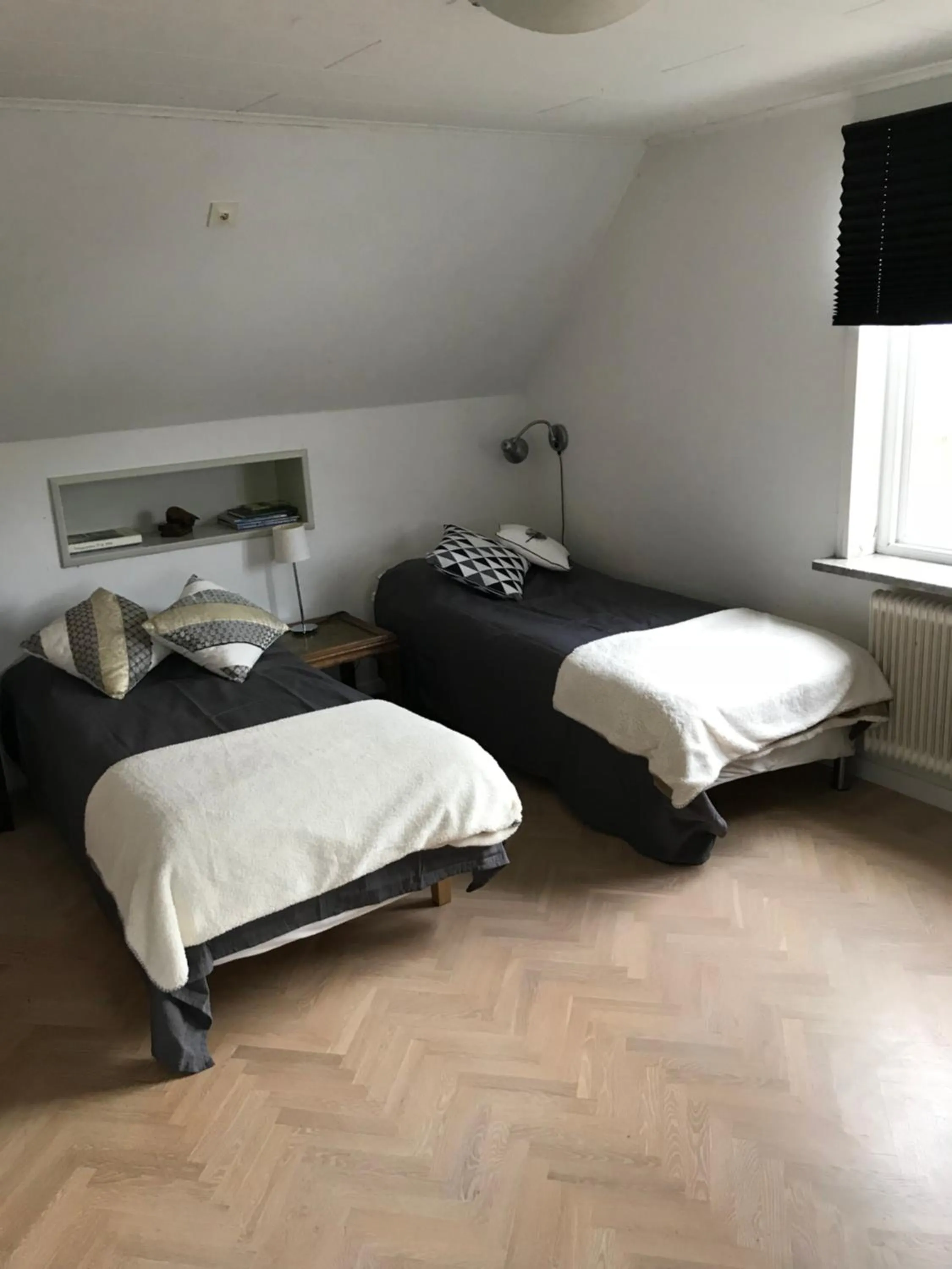 Bed in Mullbärsgårdens Bed and Breakfast