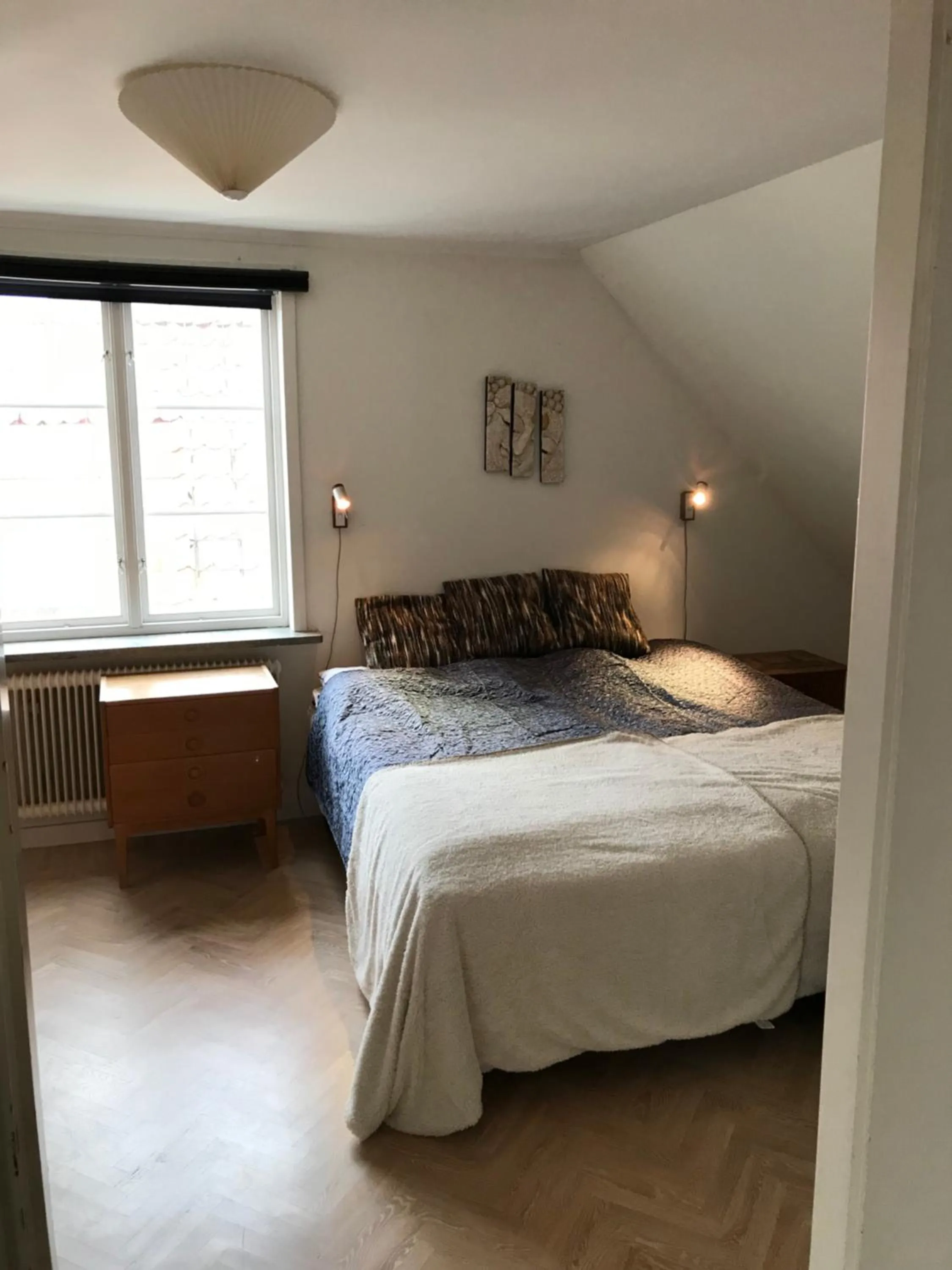 Bed in Mullbärsgårdens Bed and Breakfast