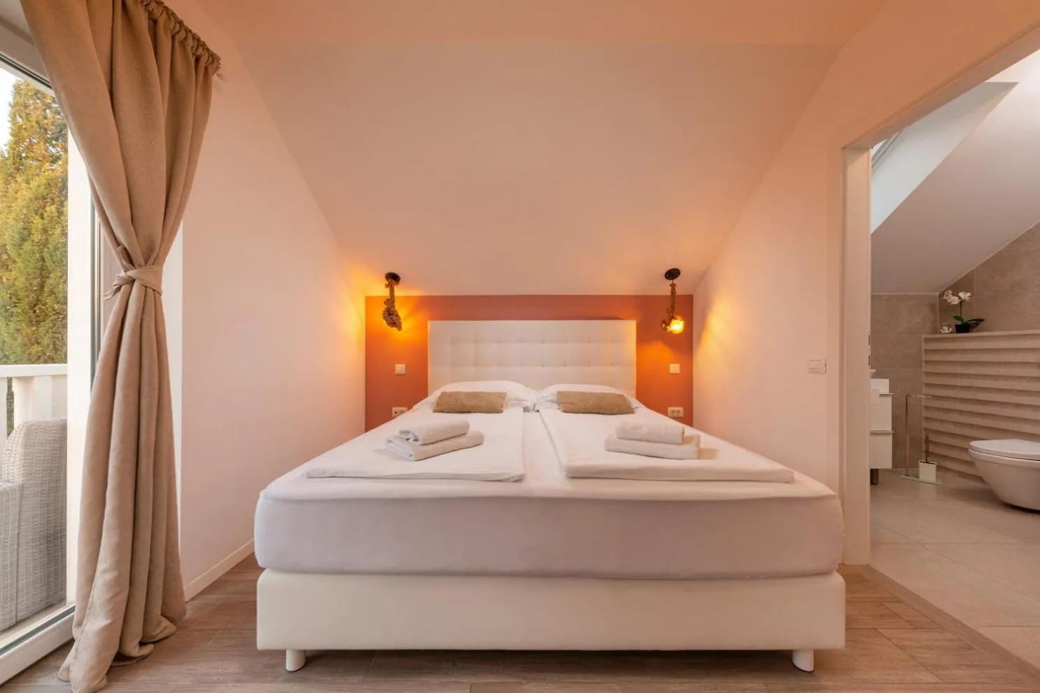 Bed in Villa Mediterranea