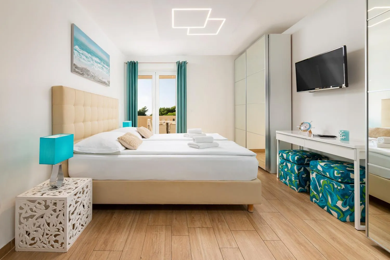 Bed in Villa Mediterranea