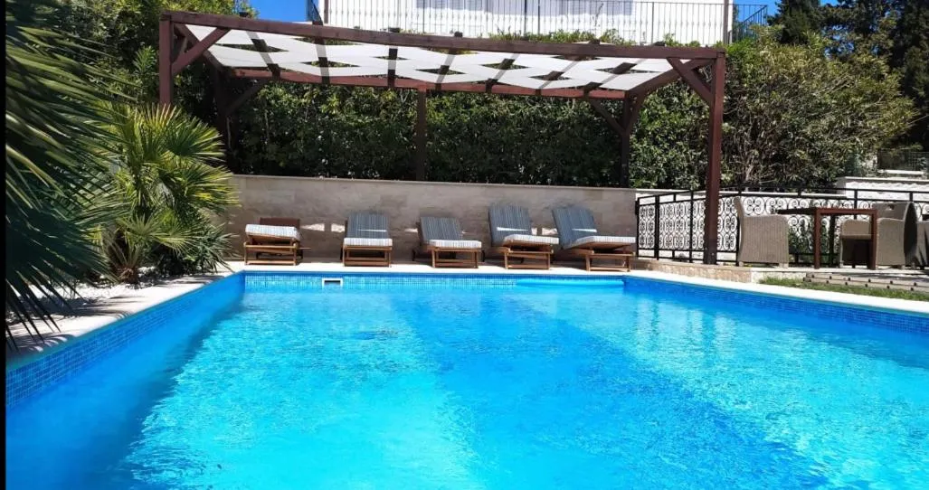 Pool view in Villa Mediterranea