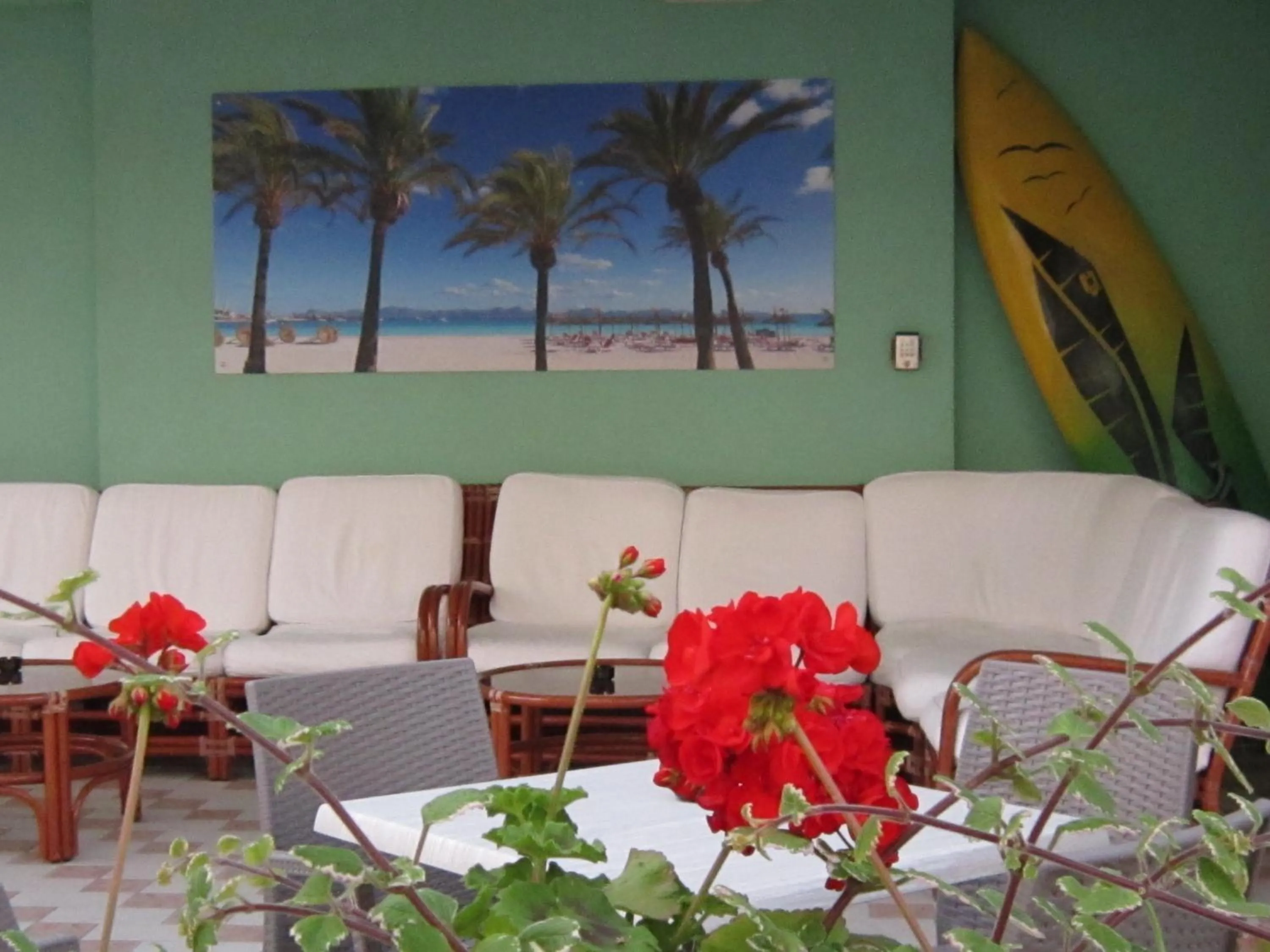Lobby or reception in Hotel Palme