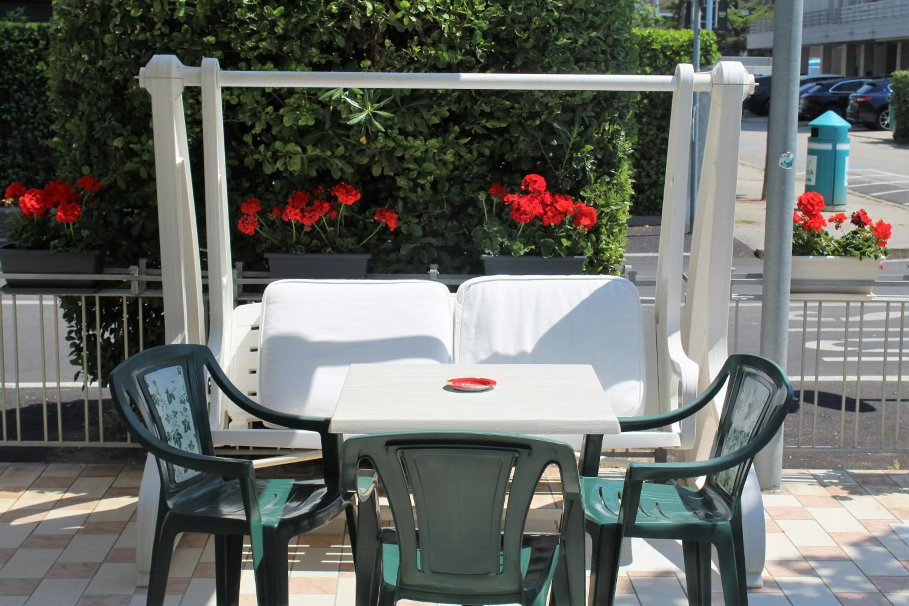 Patio in Hotel Palme