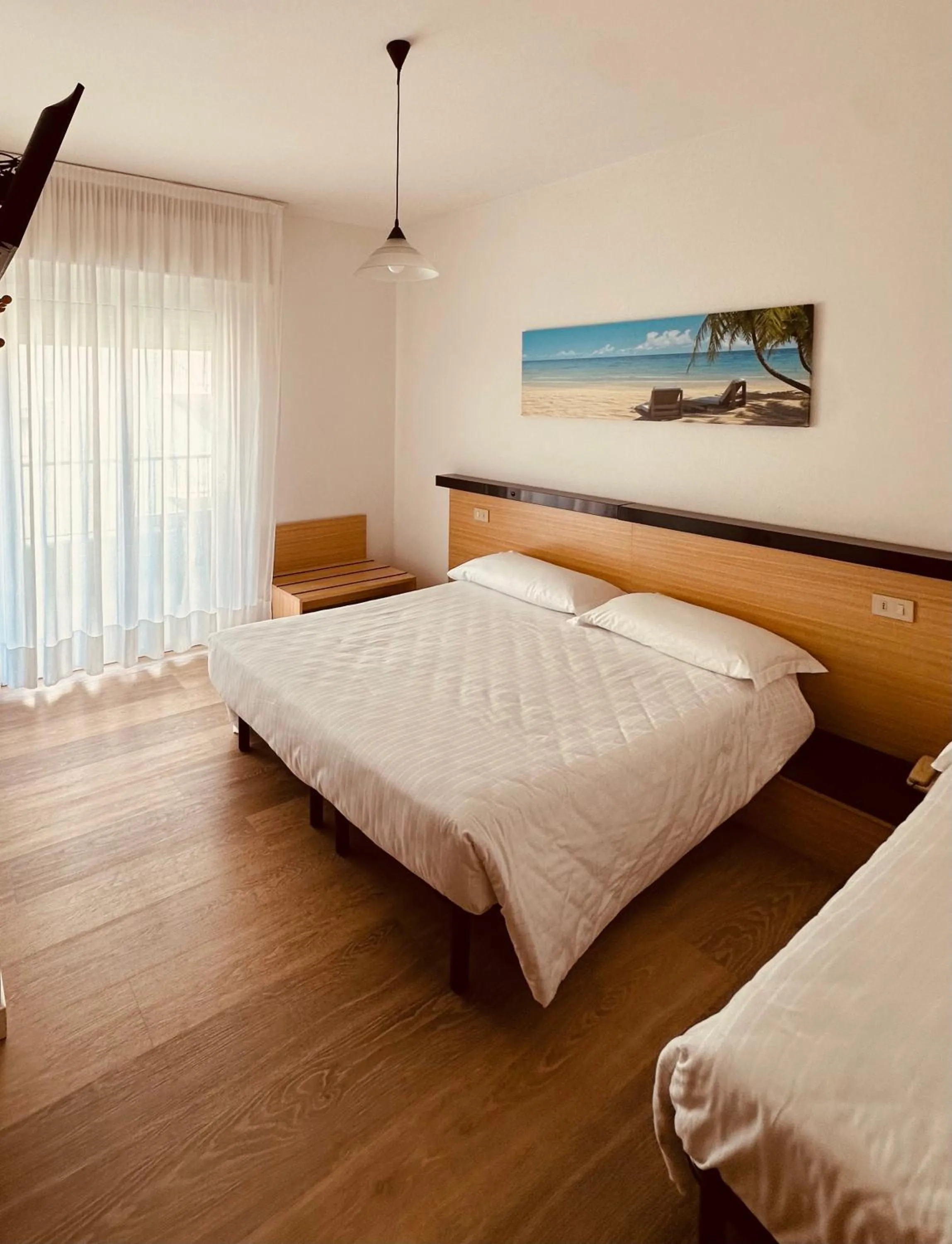Bed in Hotel Palme