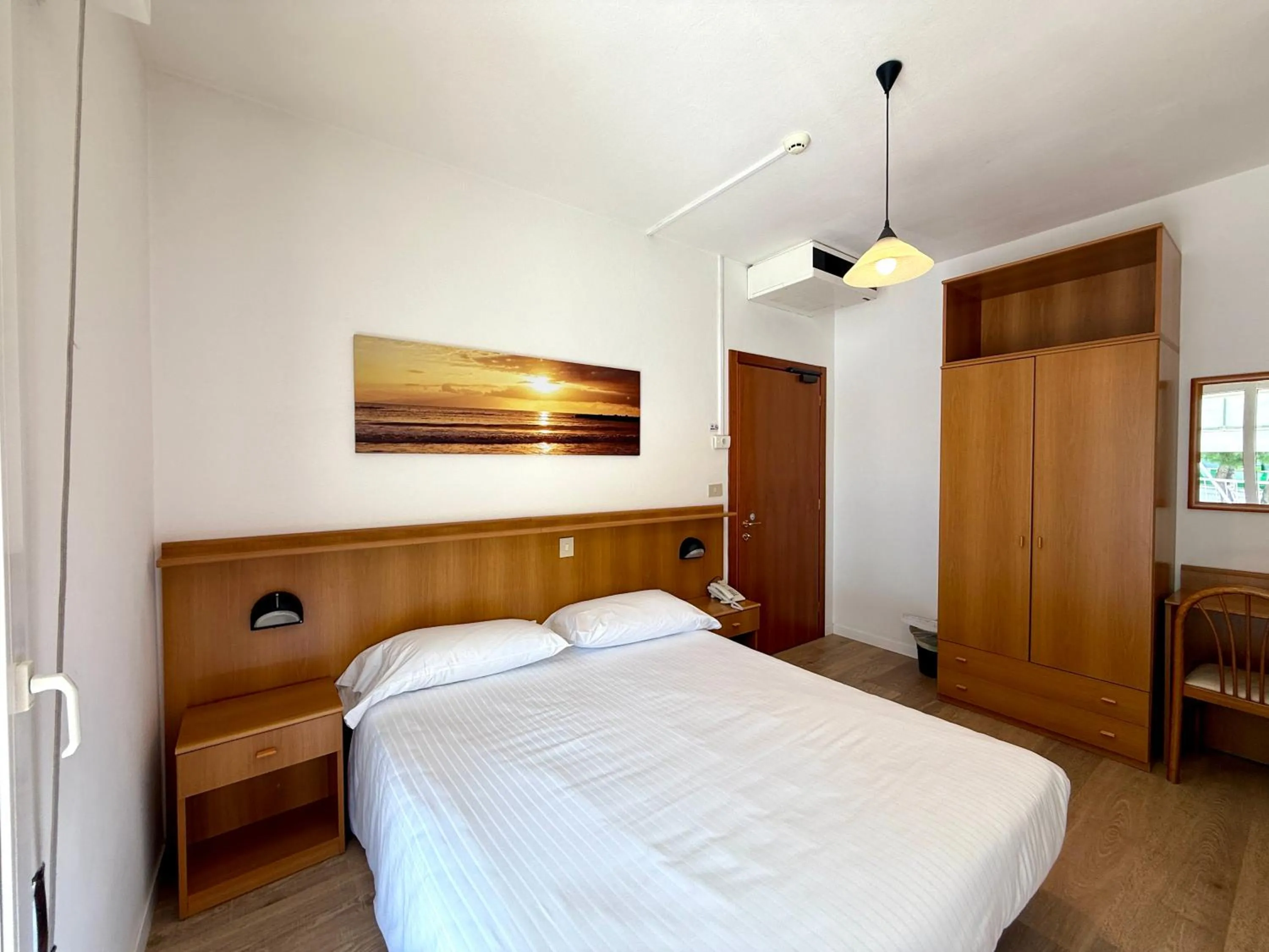 Bed in Hotel Palme