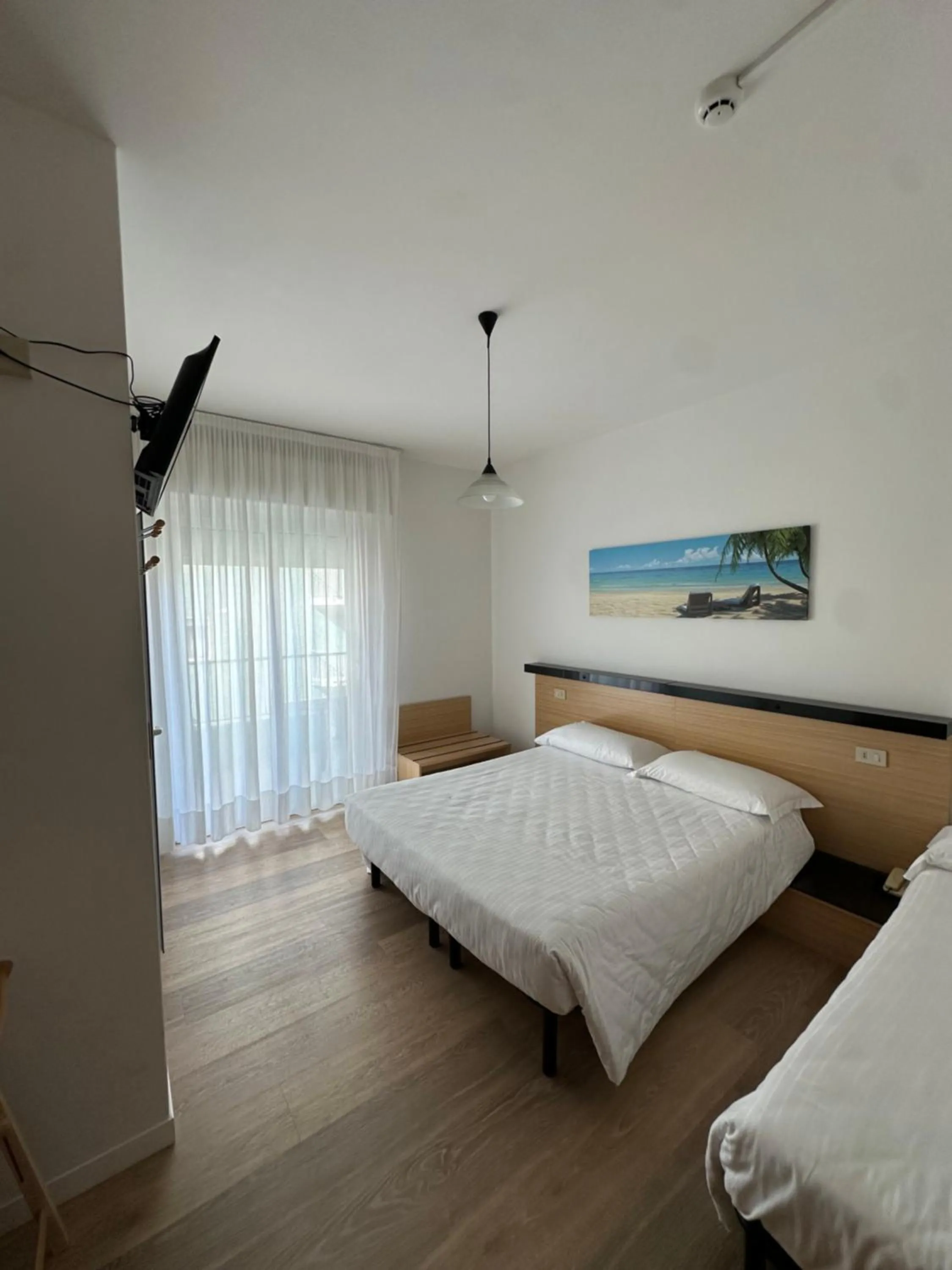 Bed in Hotel Palme