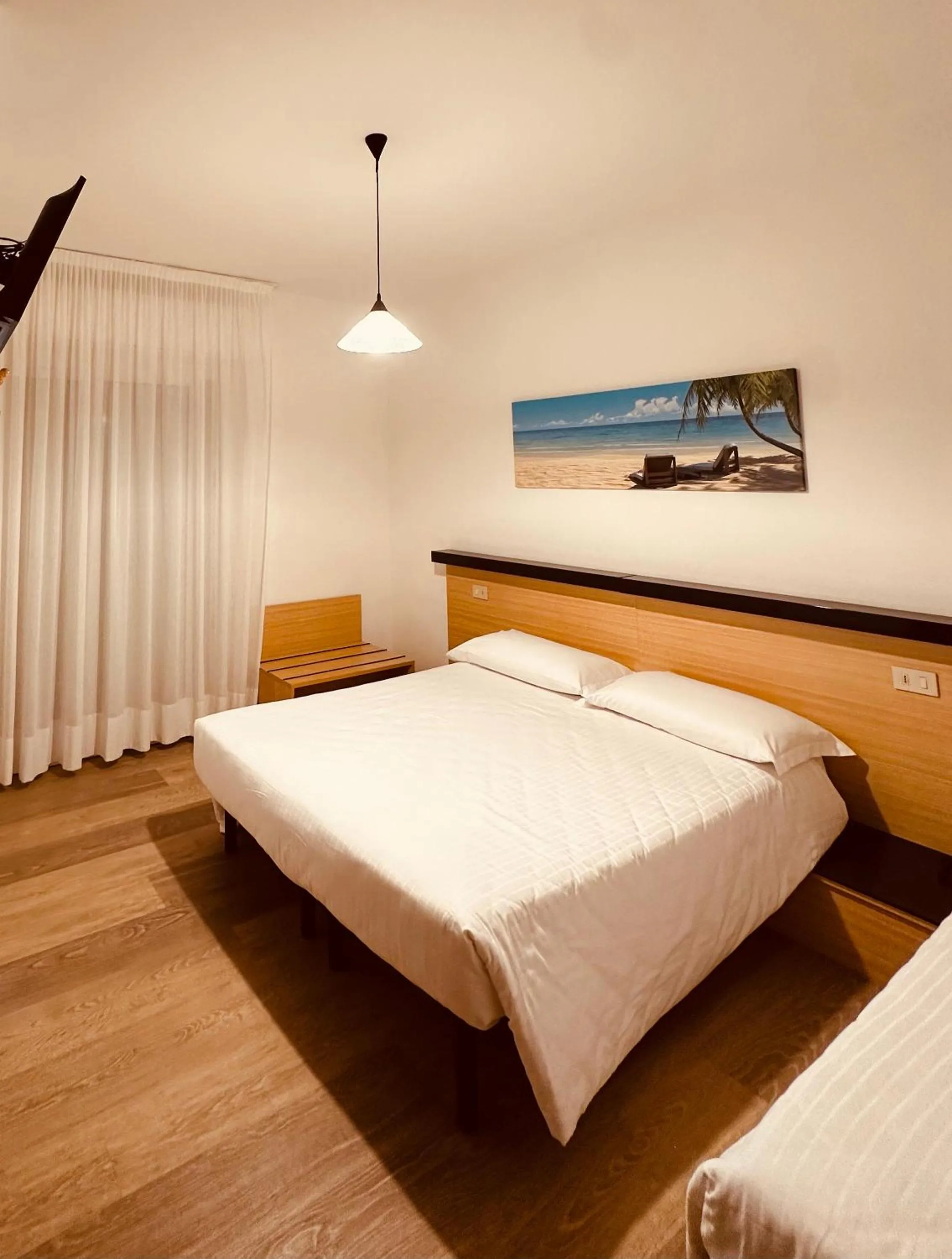 Bed in Hotel Palme