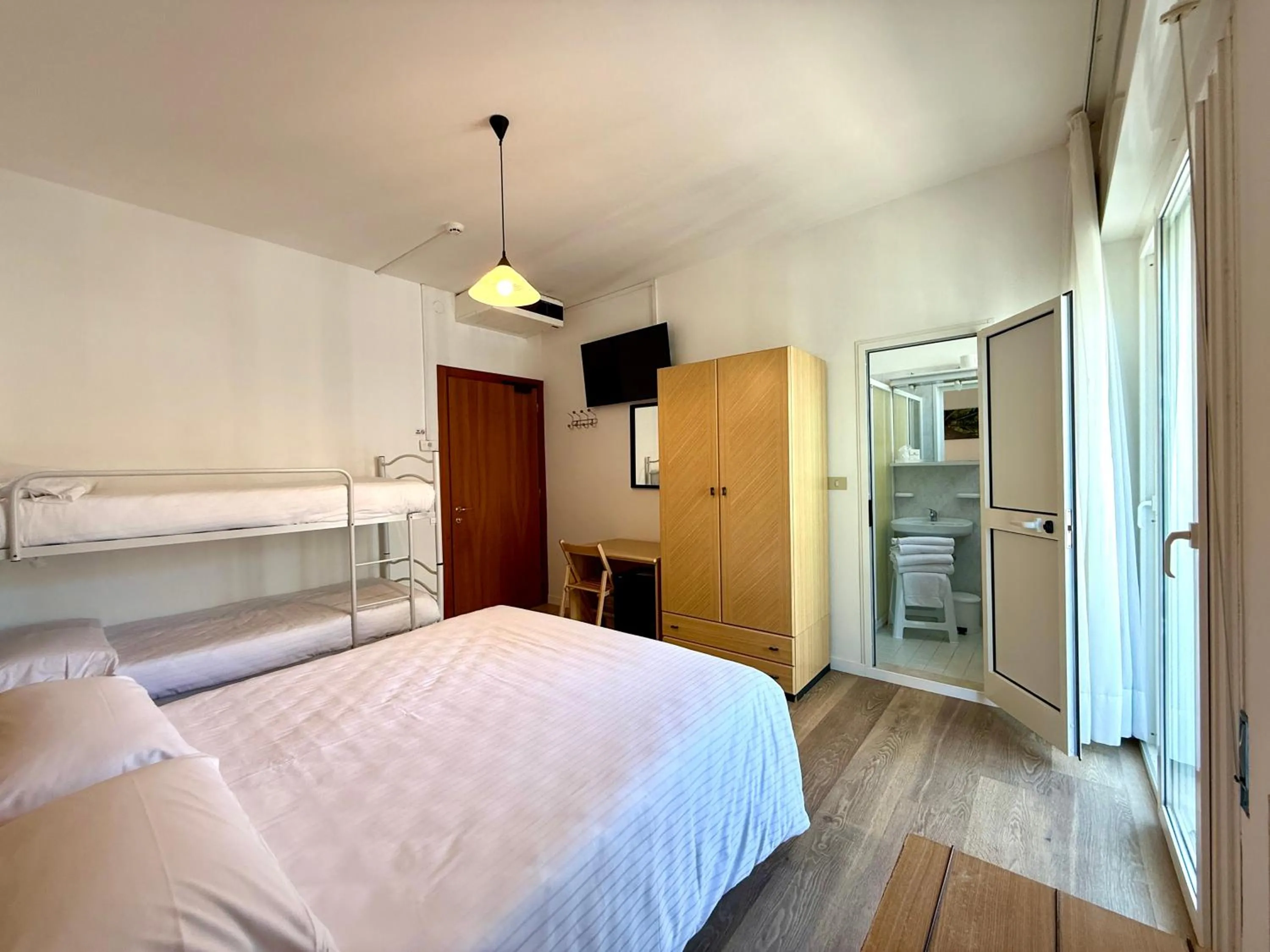 Bed in Hotel Palme