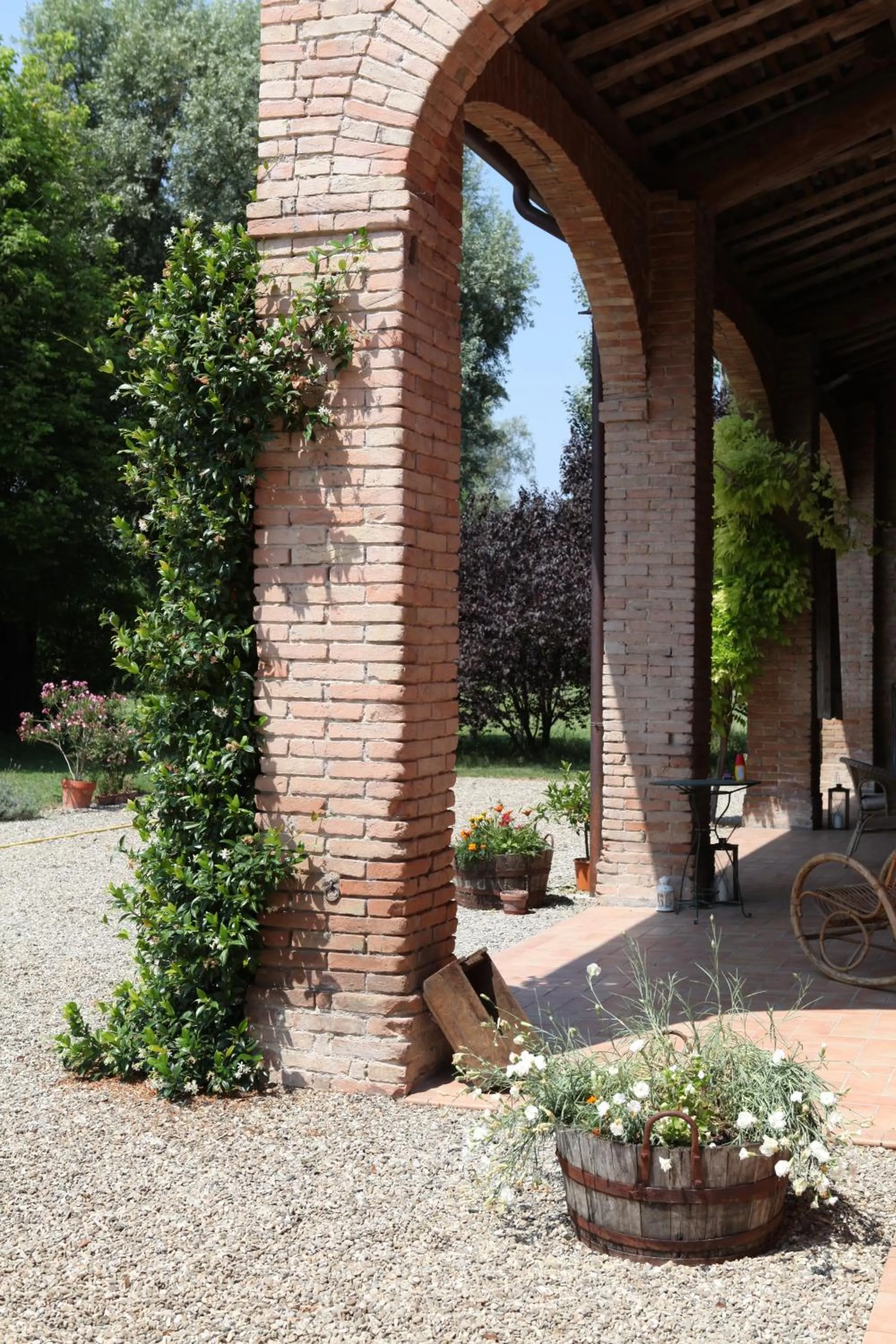 Patio in B&B Podere Merlo