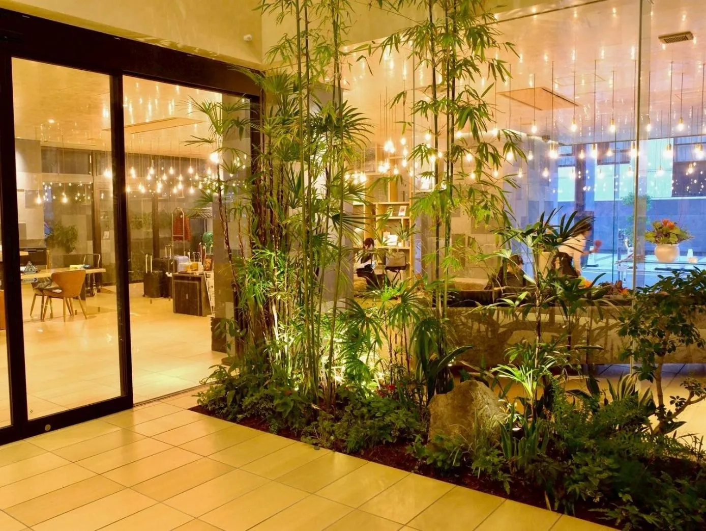 Garden view in Royal Twin Hotel Kyoto Hachijoguchi