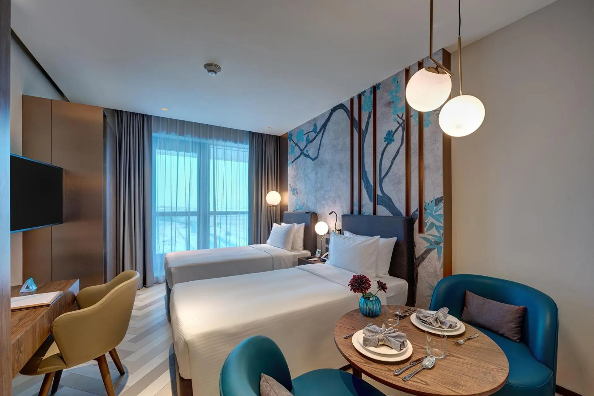 TV and multimedia, Bed in Millennium Place Barsha Heights Hotel Apartments