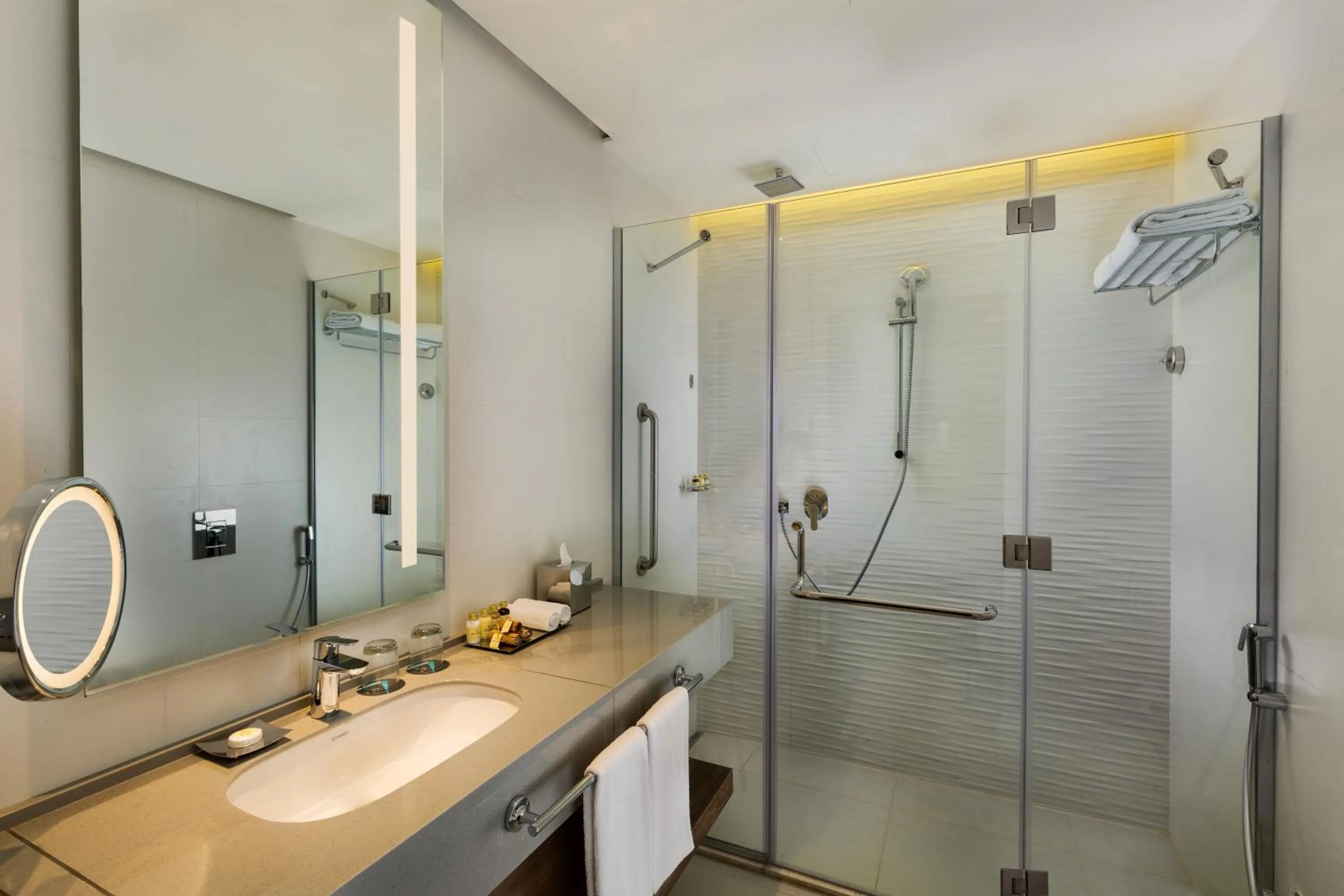 Shower in Millennium Place Barsha Heights Hotel Apartments