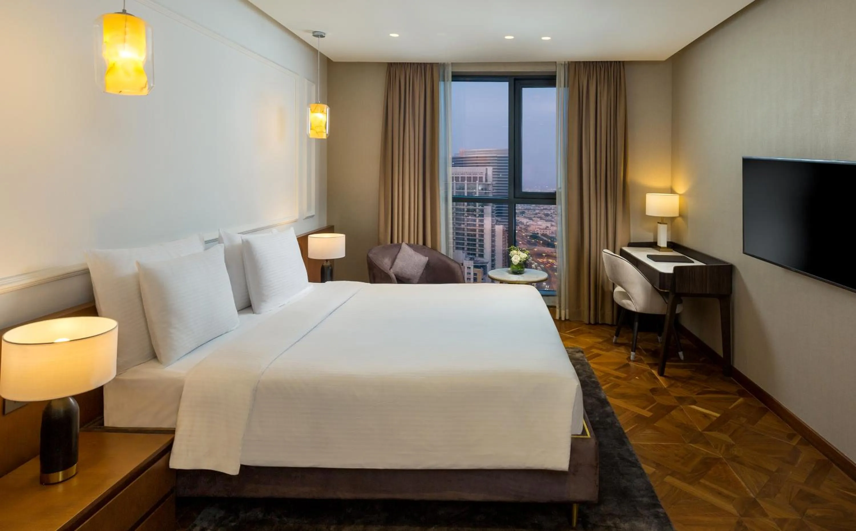 TV and multimedia, Bed in Millennium Place Barsha Heights Hotel Apartments