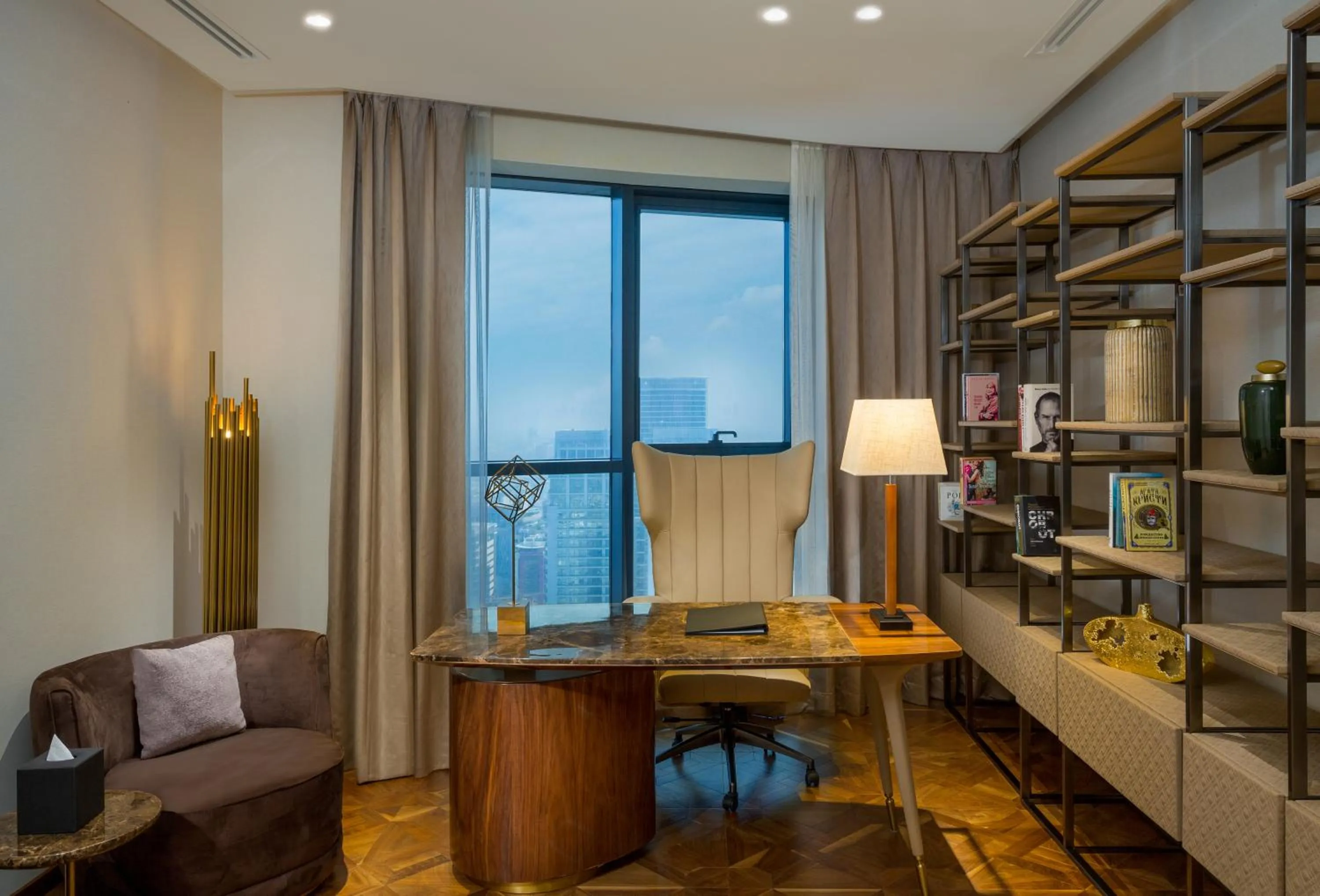 Library in Millennium Place Barsha Heights Hotel Apartments