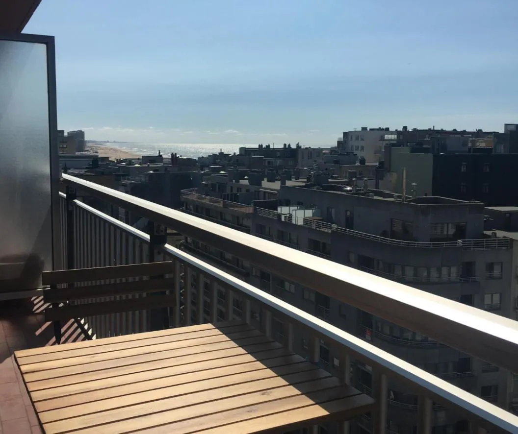 sea and city view with double terrace Flat C Oostende