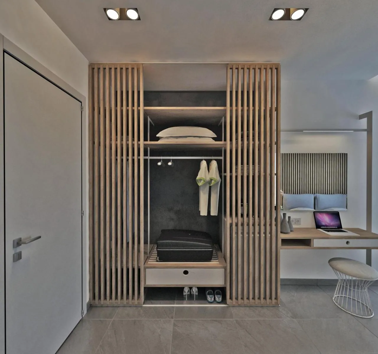 Seating area in Hotel Papagalos