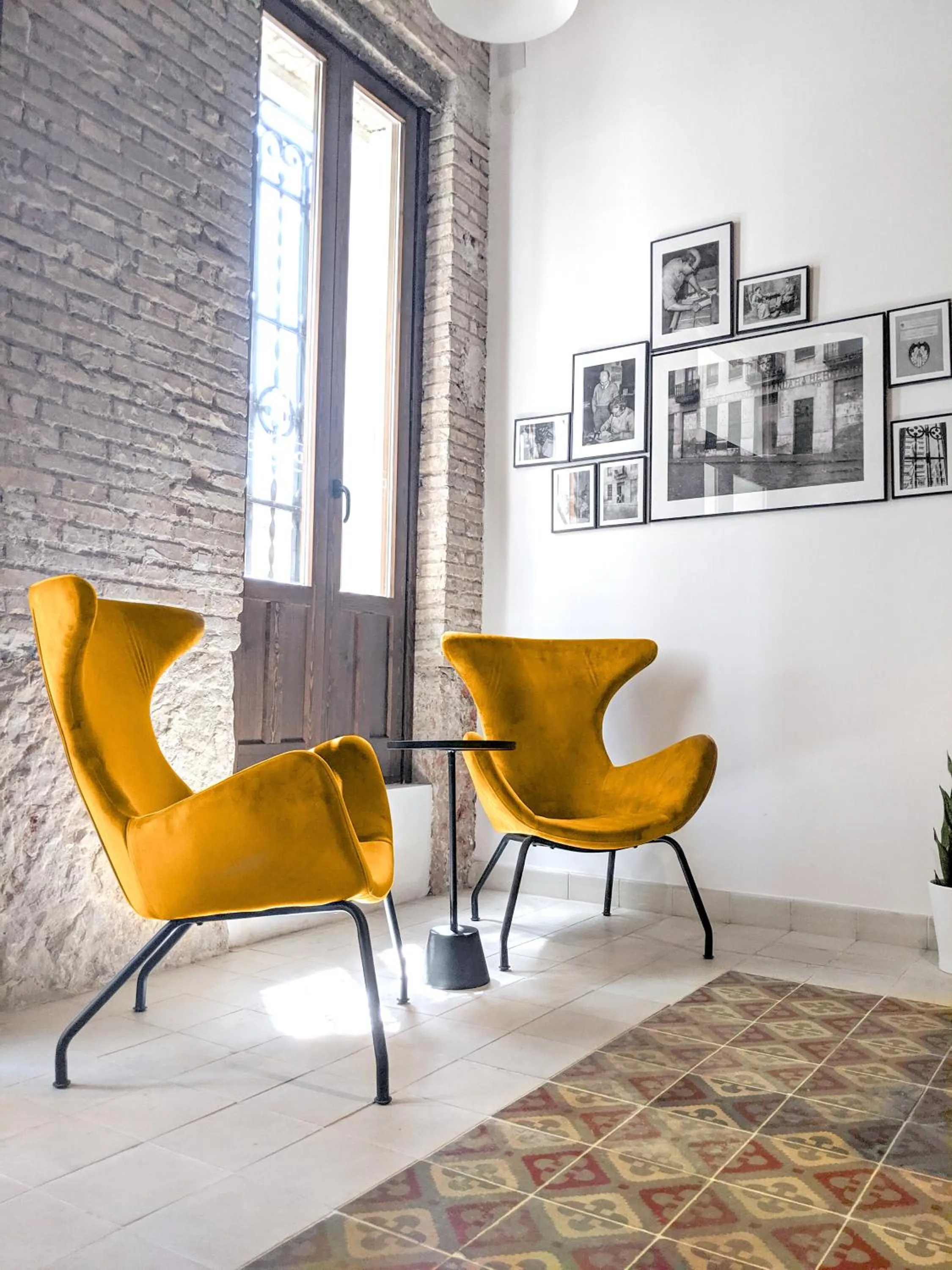 Seating area in Original Domino House