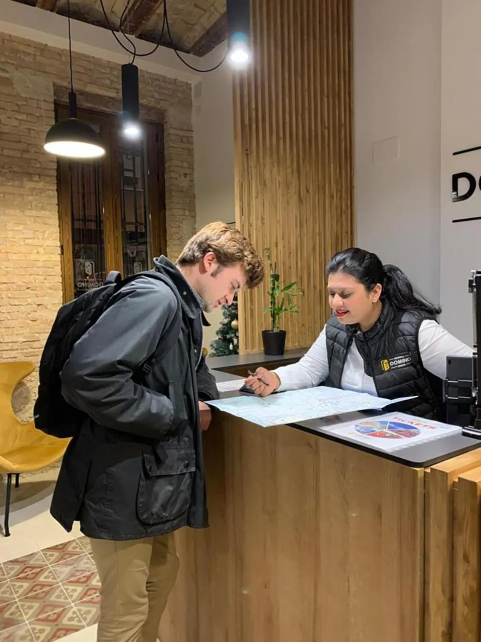 People in Original Domino House