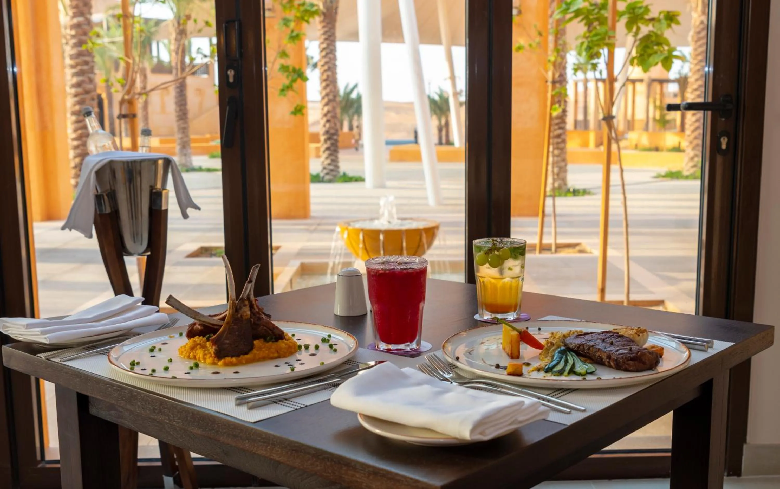 Food and drinks in Al Badayer Retreat by Sharjah Collection