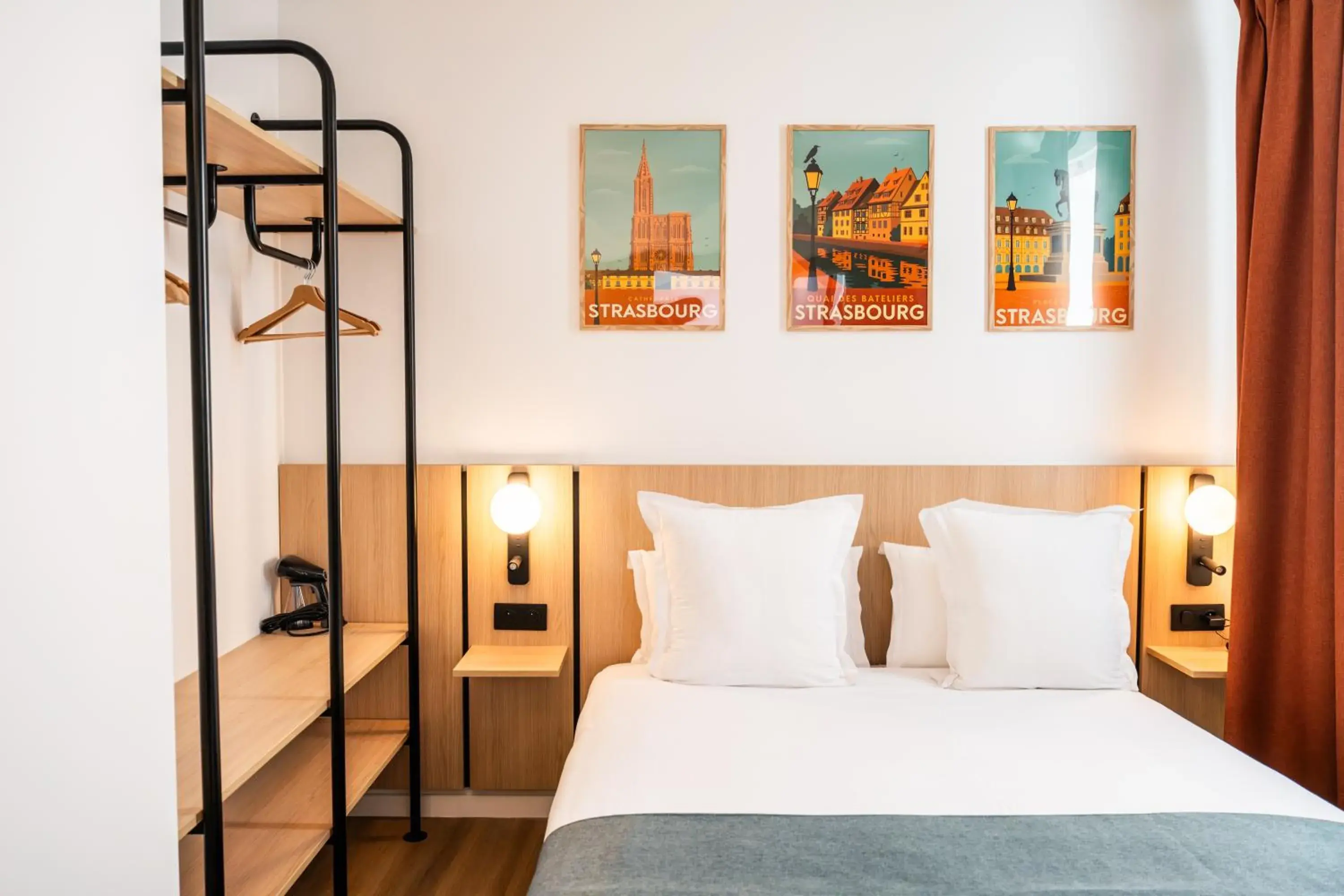 Bed in Hôtel De L'Ill Bed in Hôtel De L'Ill