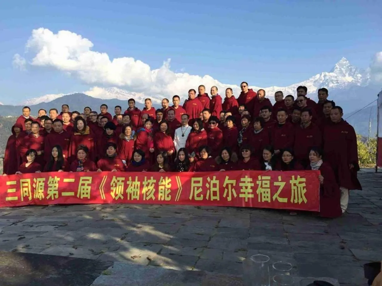 group of guests in Himalayan Deurali Resort