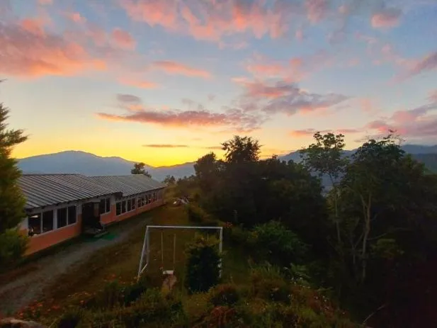 Sunset in Himalayan Deurali Resort