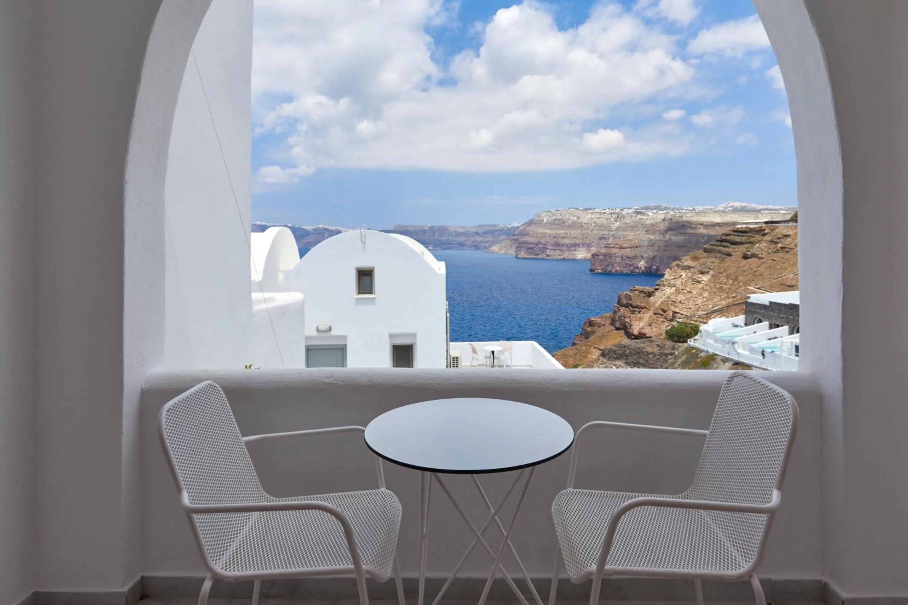Natural landscape in Santorini View