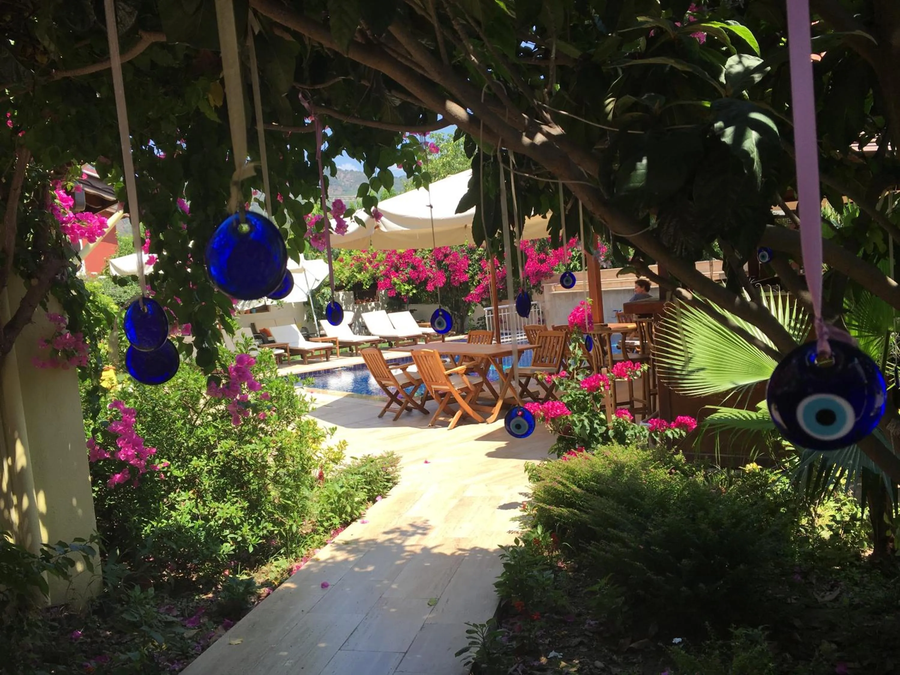 Pool view in Kybele Hotel Gocek