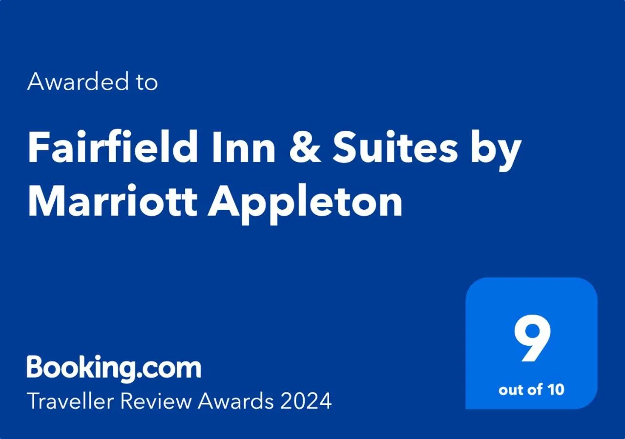 Certificate/Award in Fairfield Inn & Suites by Marriott Appleton