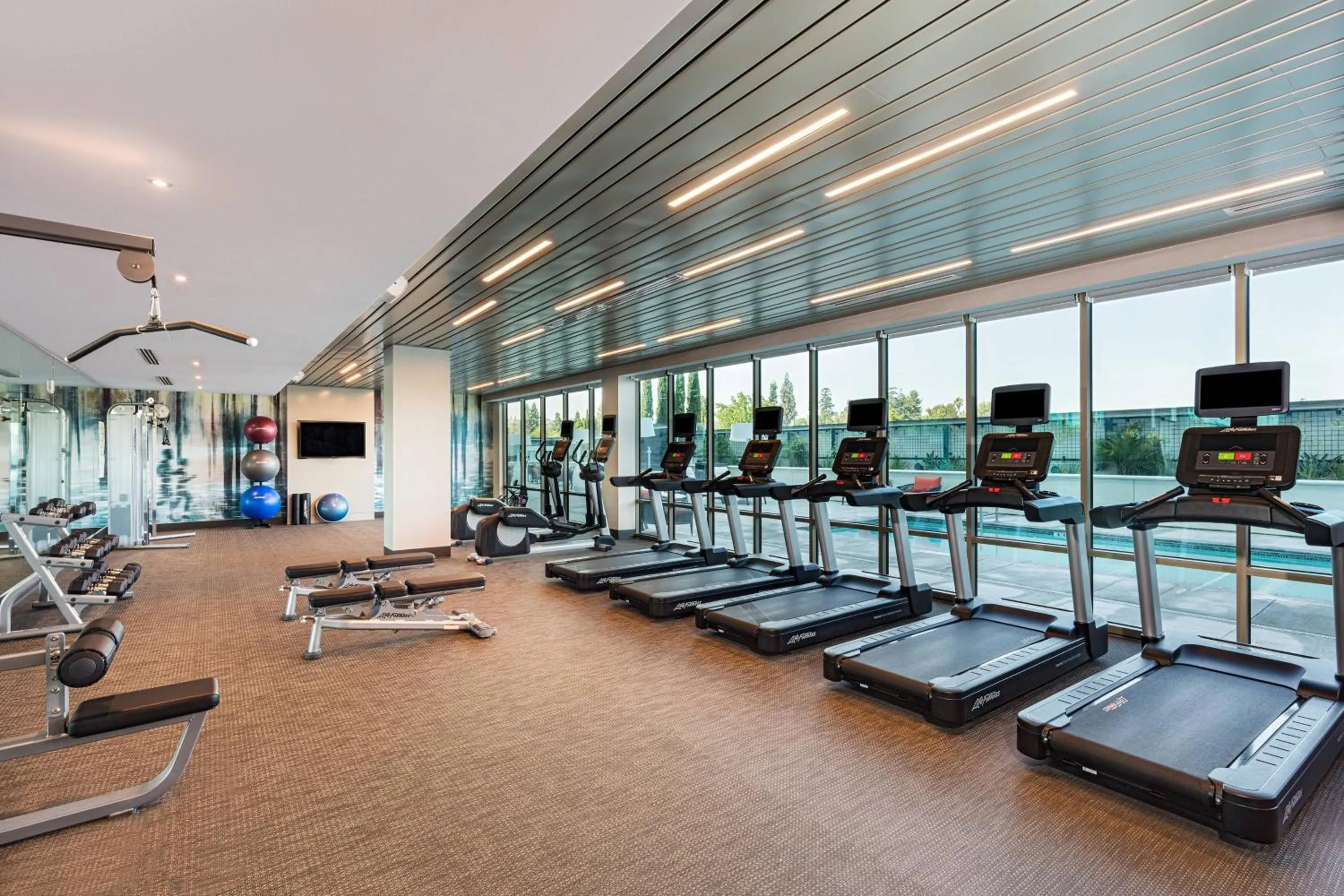 Fitness centre/facilities in Courtyard by Marriott Los Angeles Monterey Park