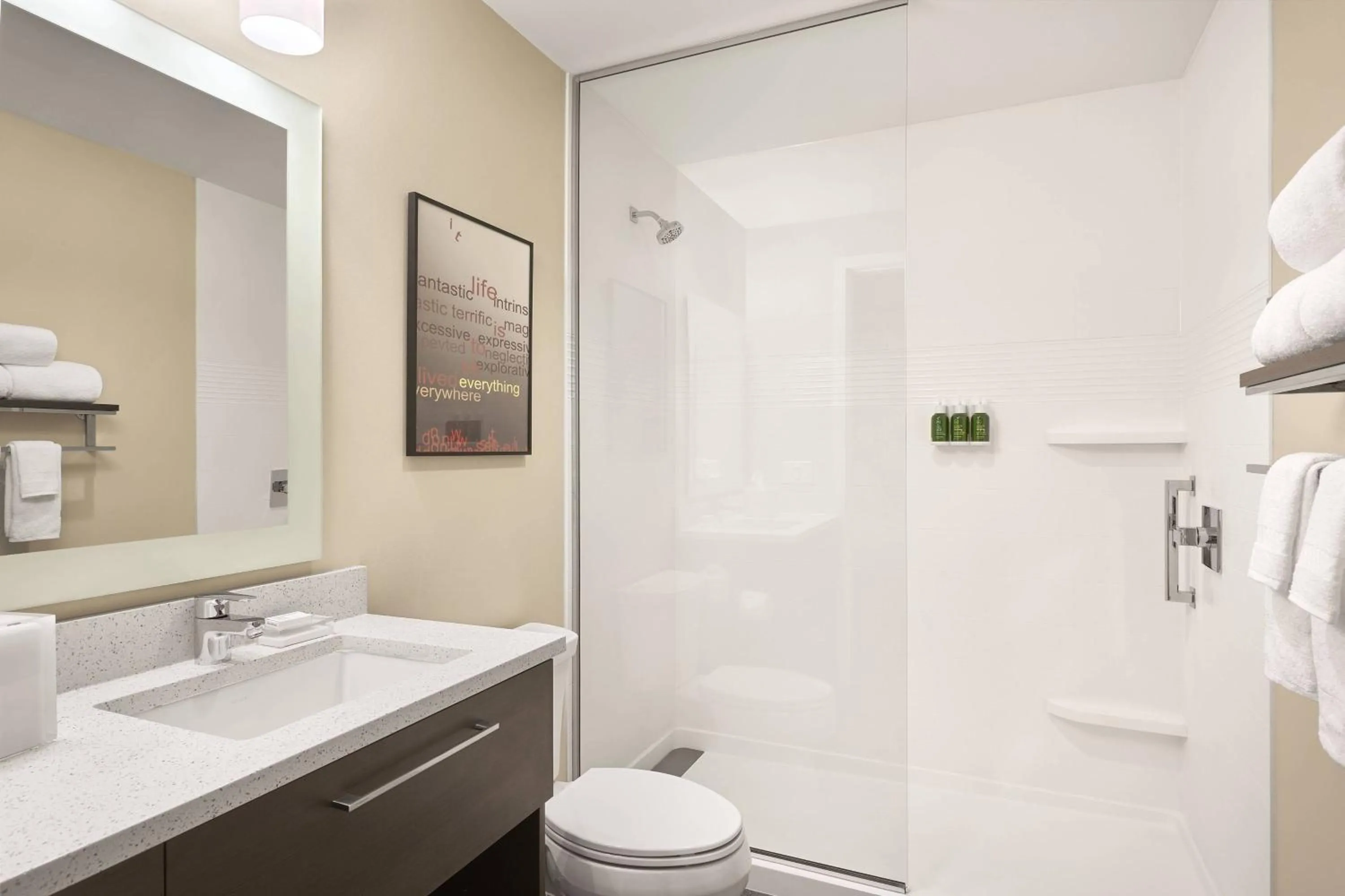 Bathroom in TownePlace Suites by Marriott Medicine Hat