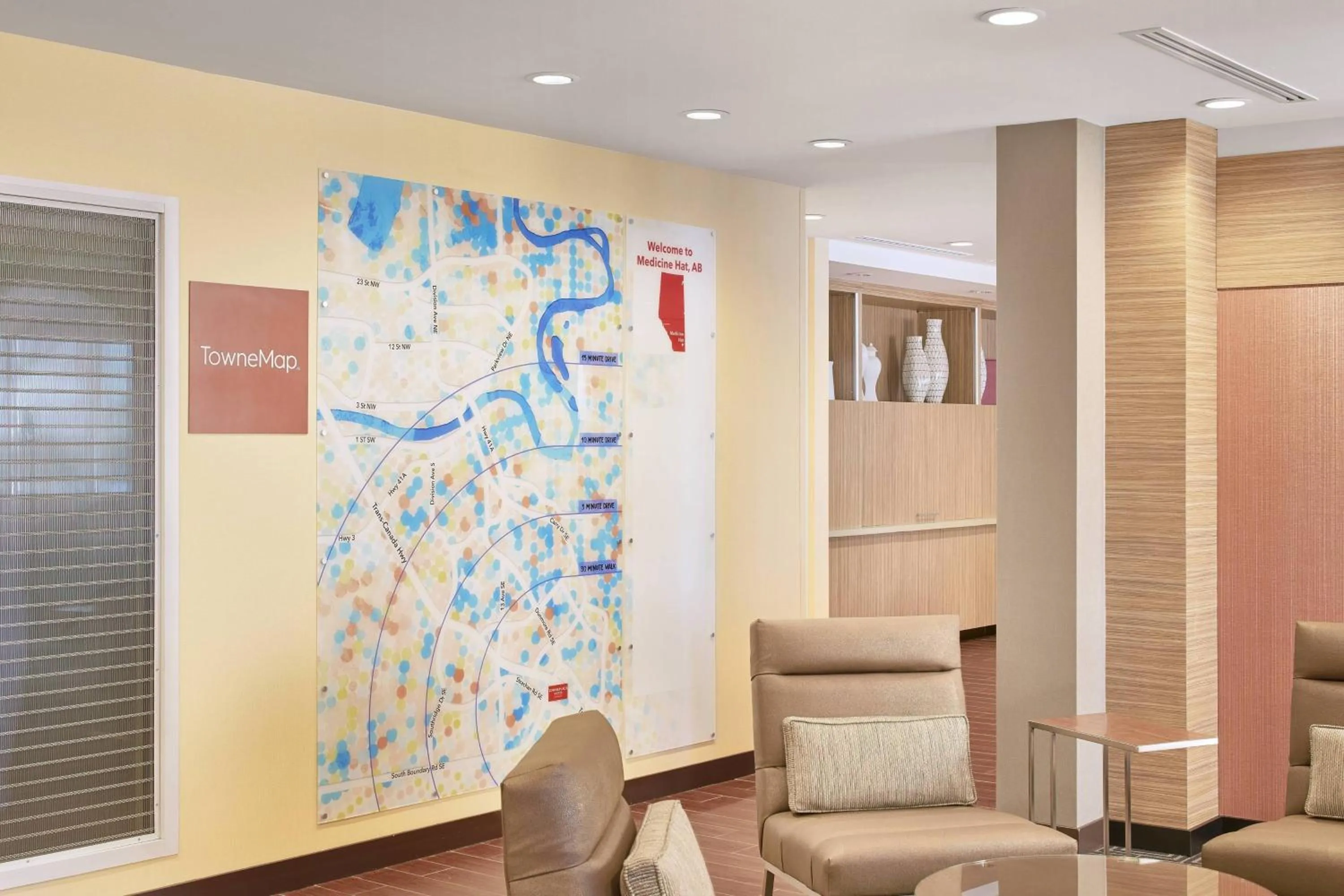 Lobby or reception in TownePlace Suites by Marriott Medicine Hat