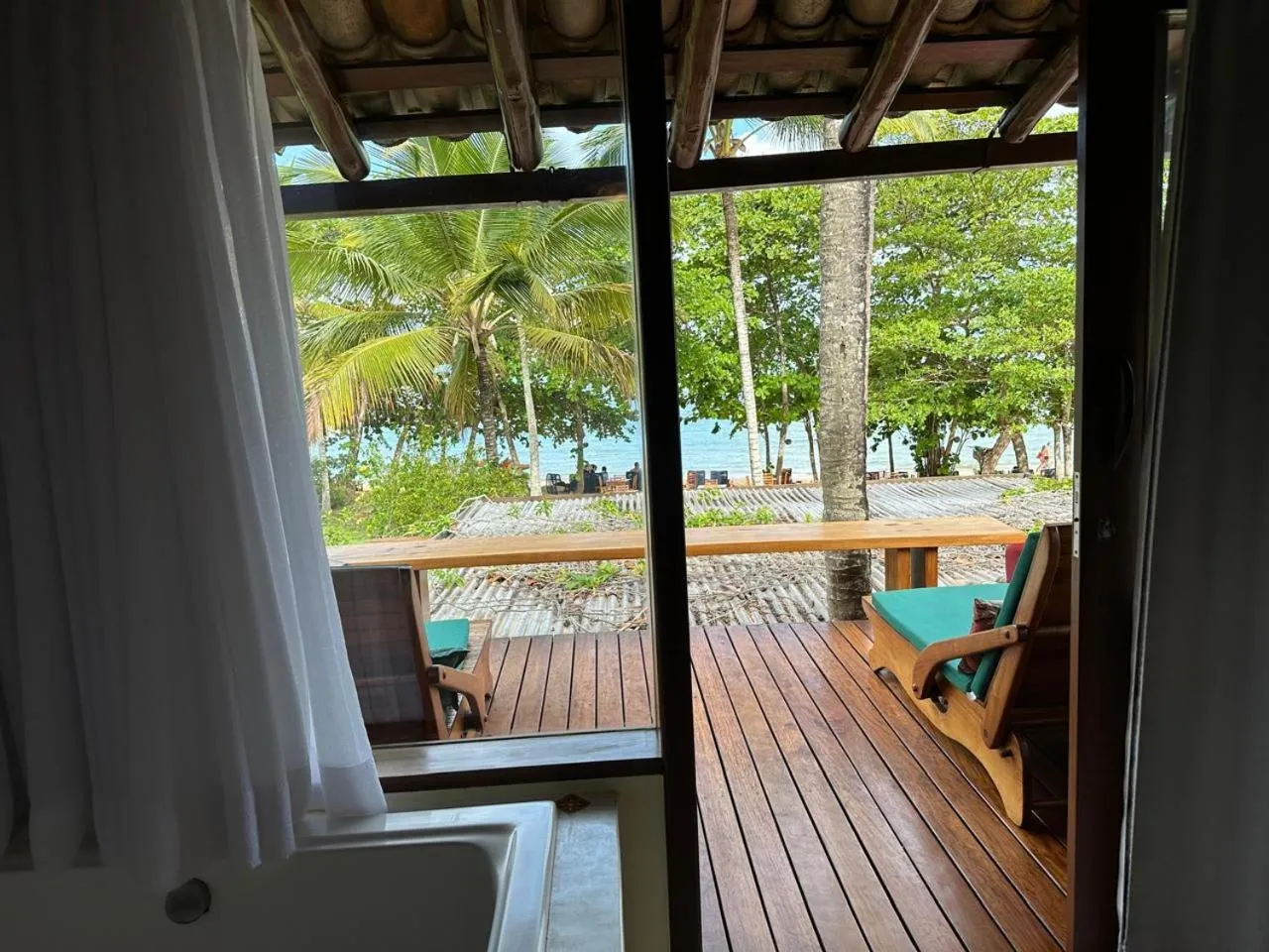 Balcony/Terrace in Pousada Enseada do Espelho