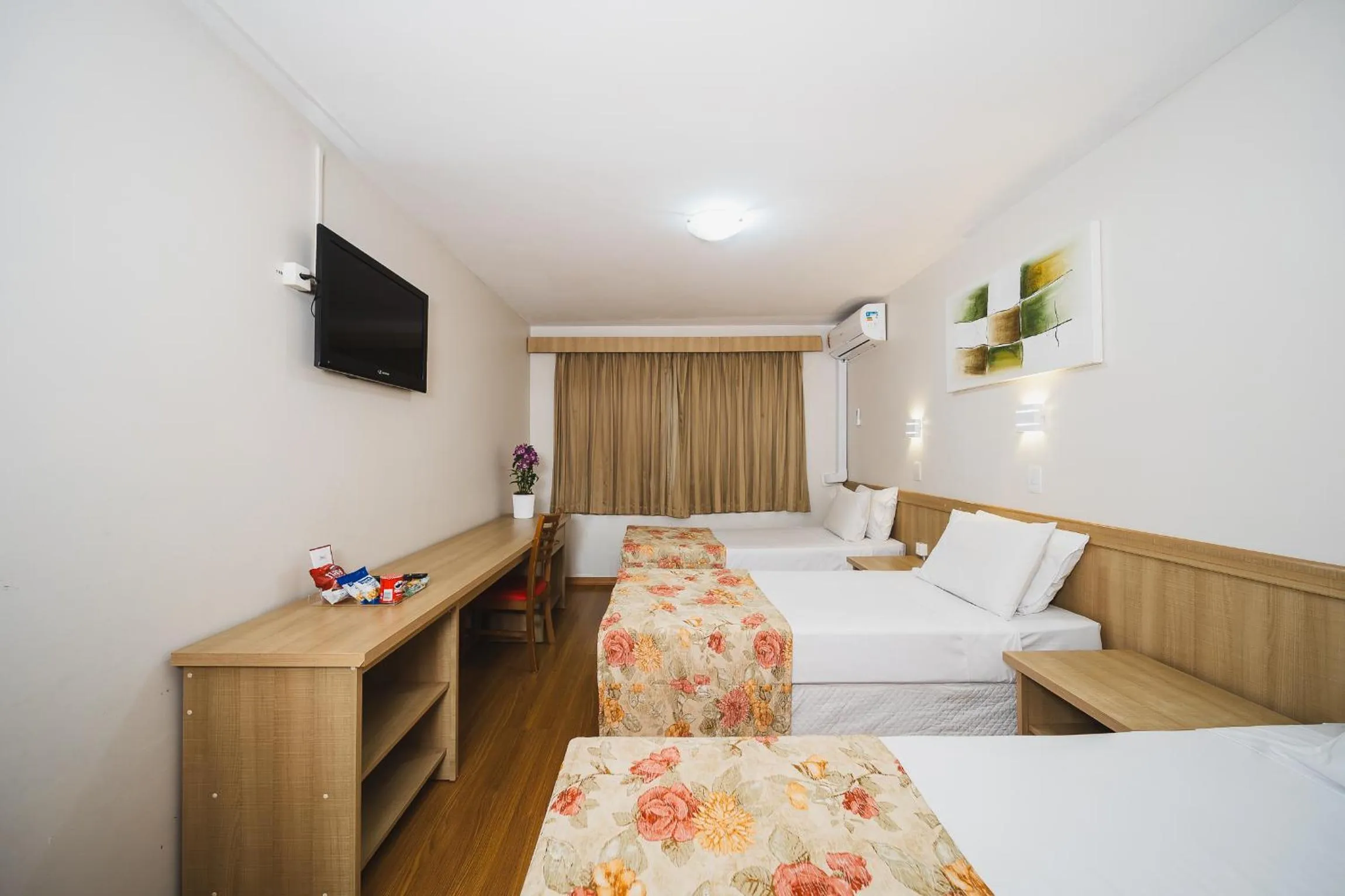 Bedroom, Bed in Hotel Golden Park Curitiba By Nacional Inn