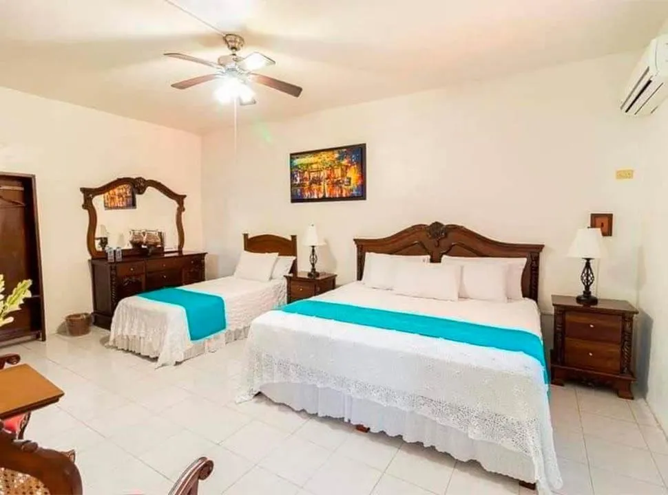 Bed in Hotel Casa Blanca