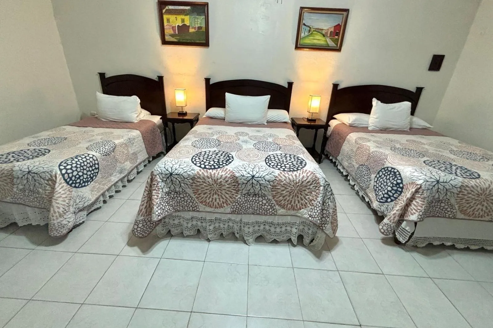 Bed in Hotel Casa Blanca