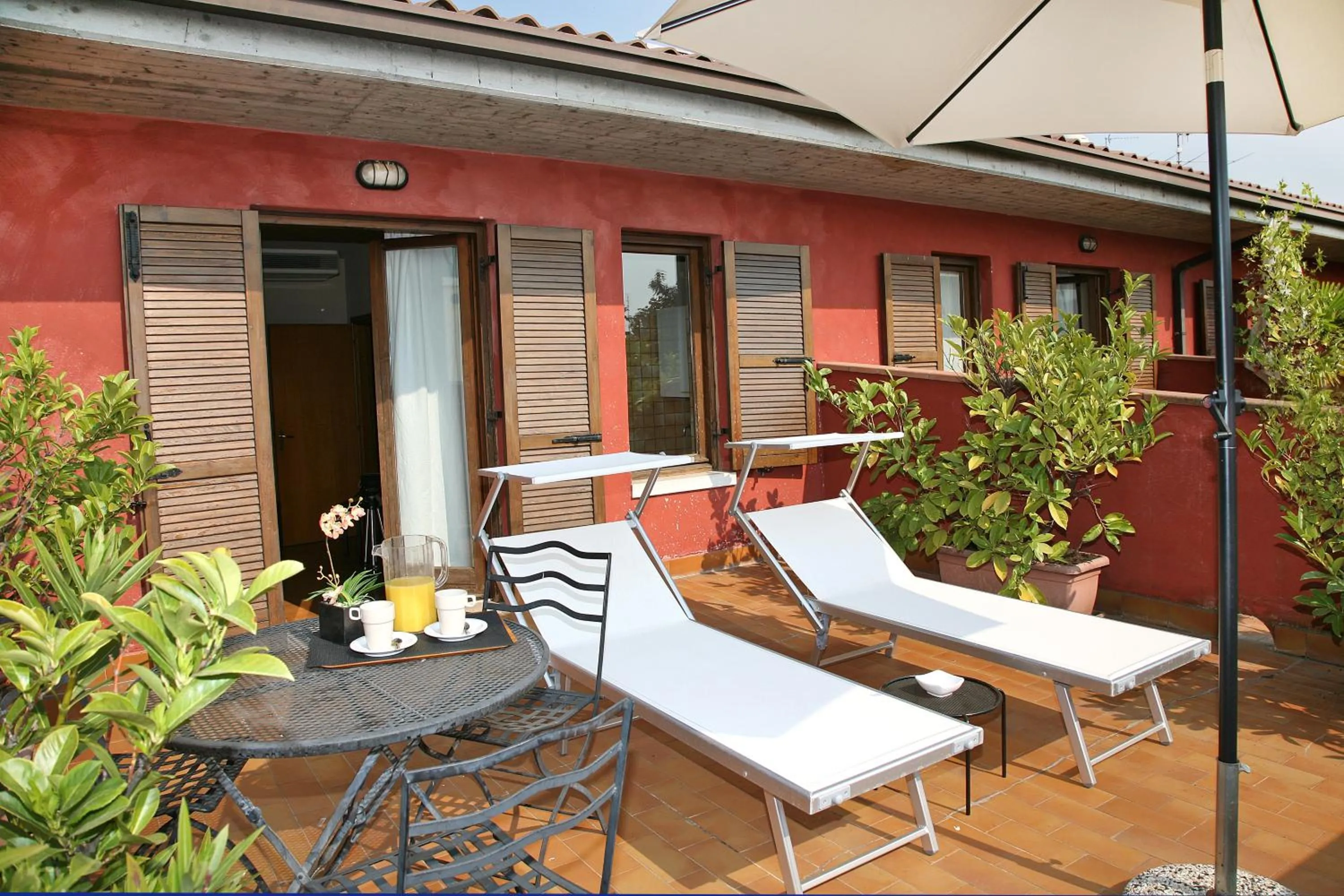 Patio in Hotel Residenza Alighieri