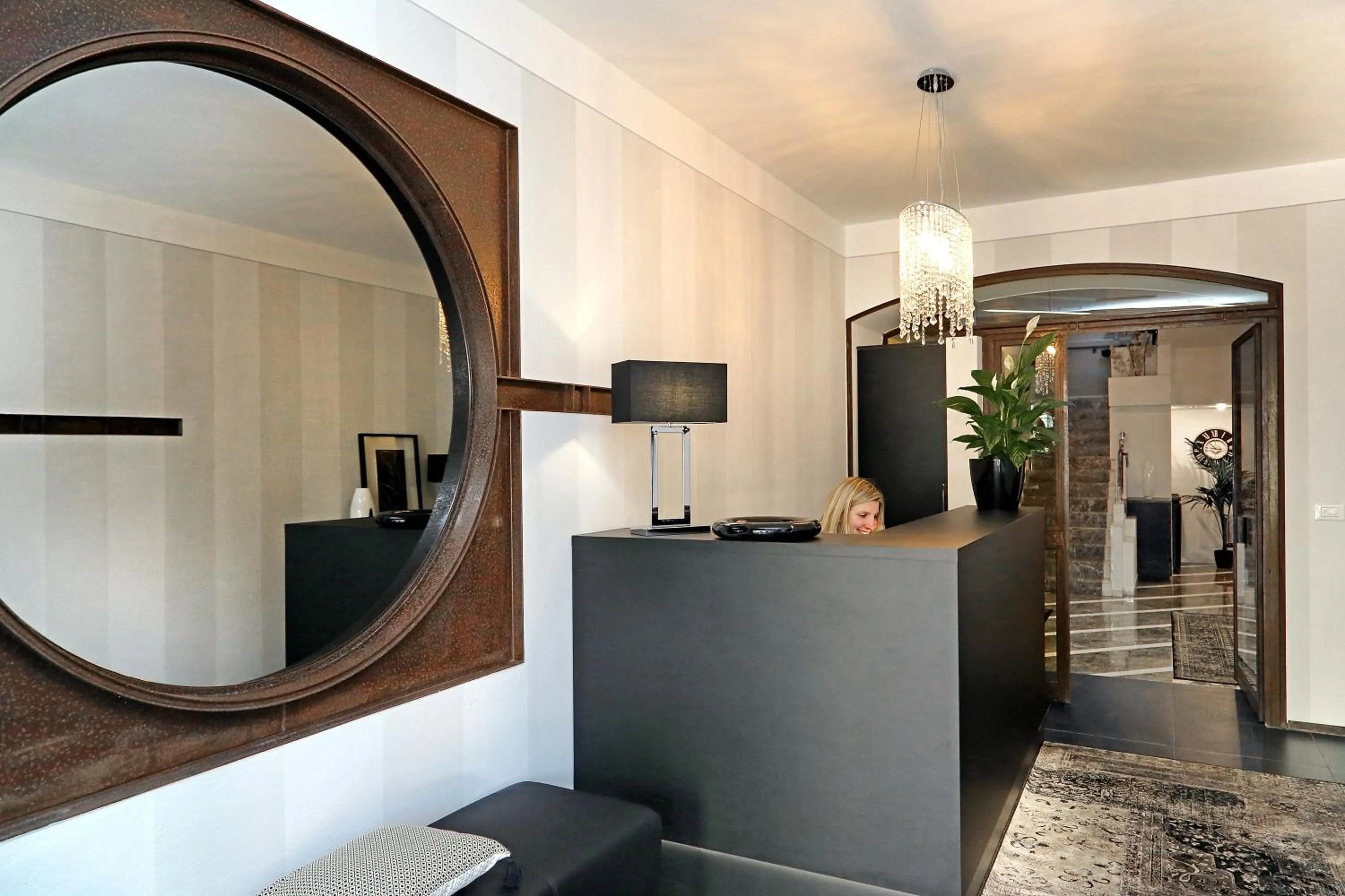 Lobby or reception in Hotel Residenza Alighieri