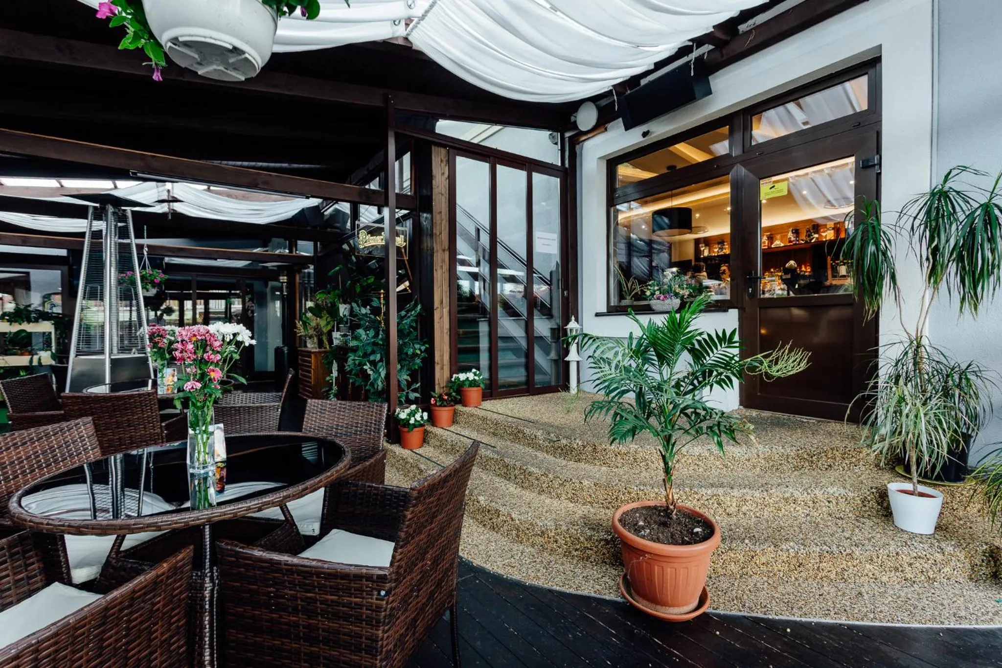 Seating area in Penzion Panda