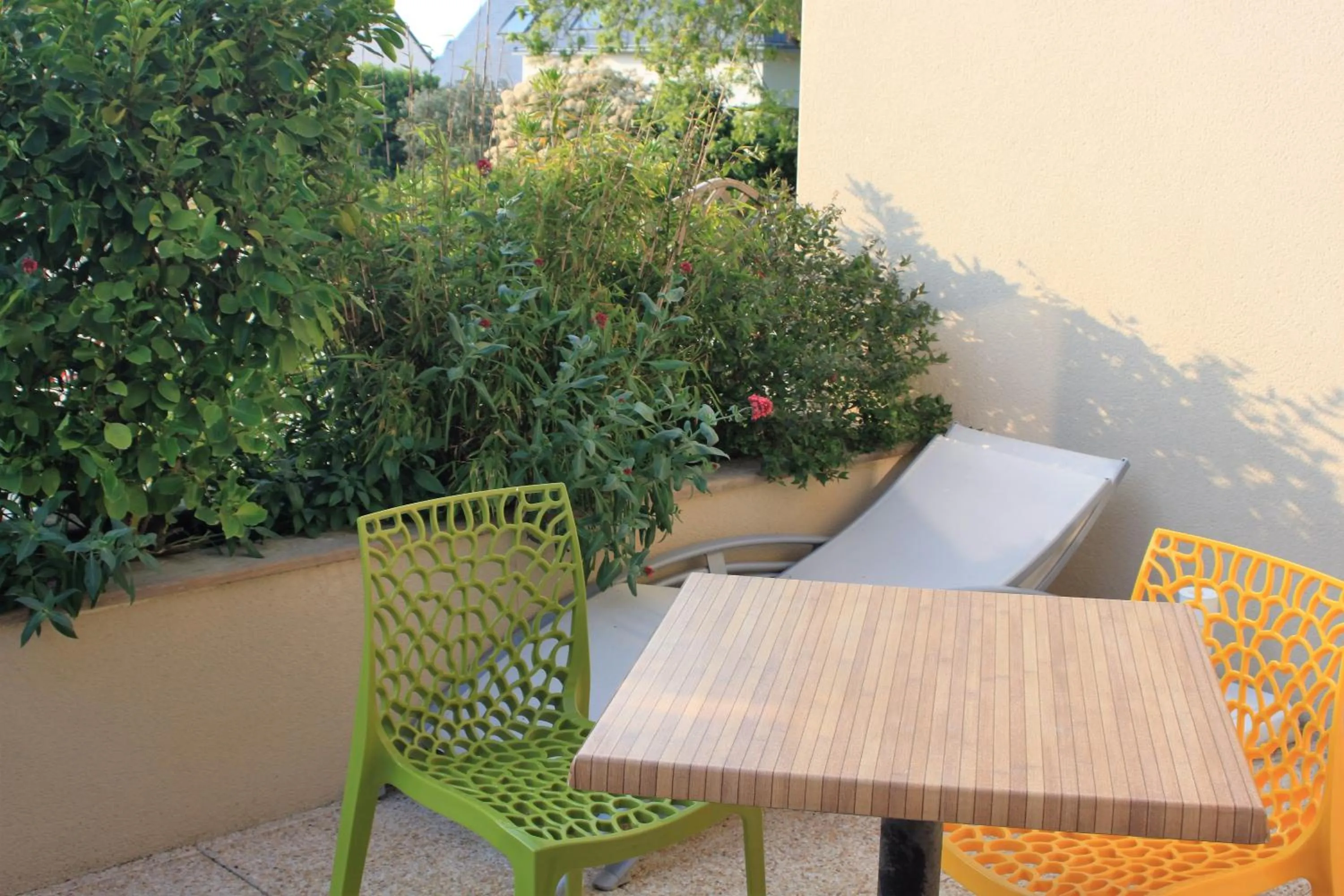 Balcony/Terrace in Hôtel - Restaurant l'Hortensia