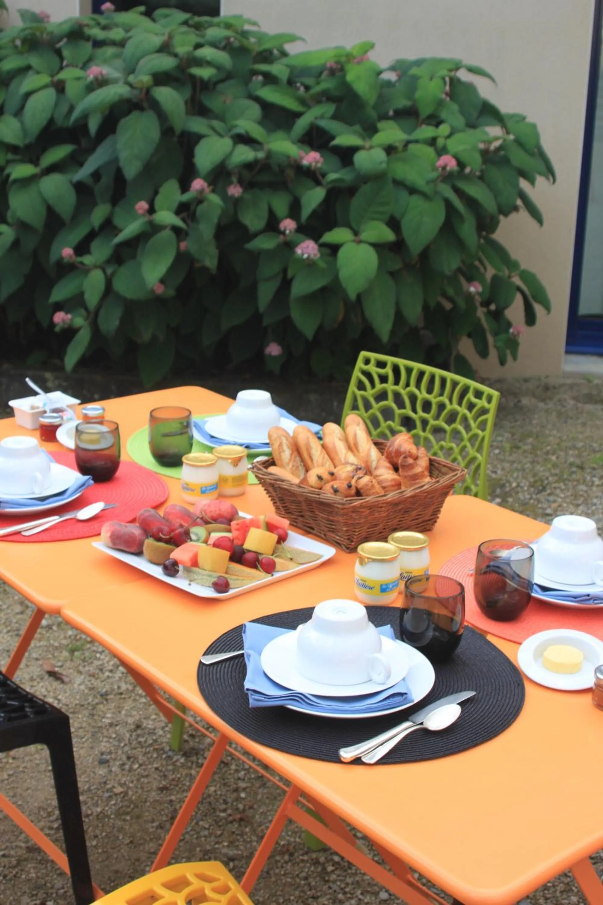 Continental breakfast in Hôtel - Restaurant l'Hortensia