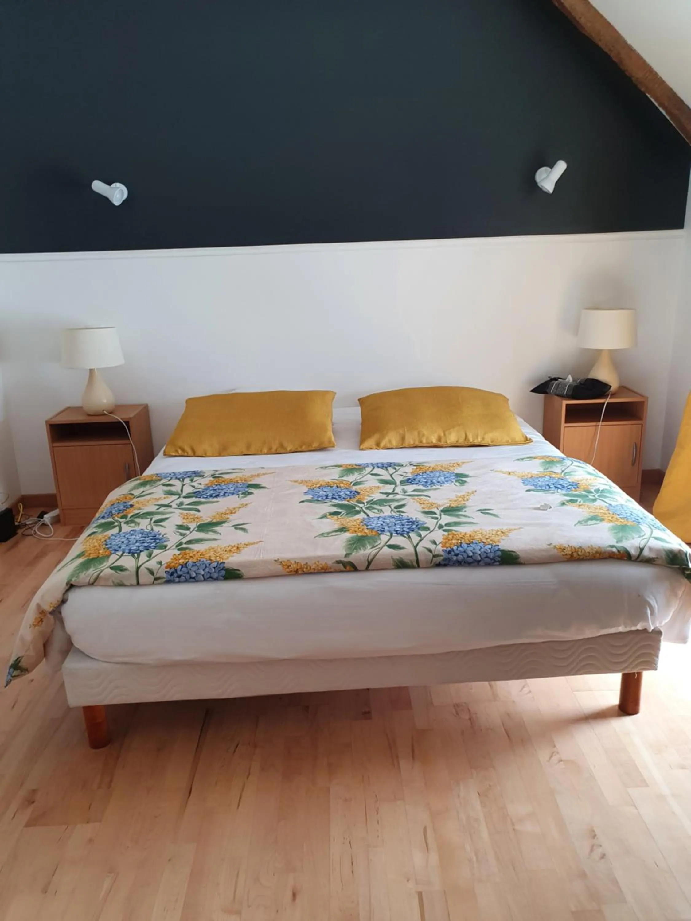 Quiet street view, Bed in Hôtel - Restaurant l'Hortensia