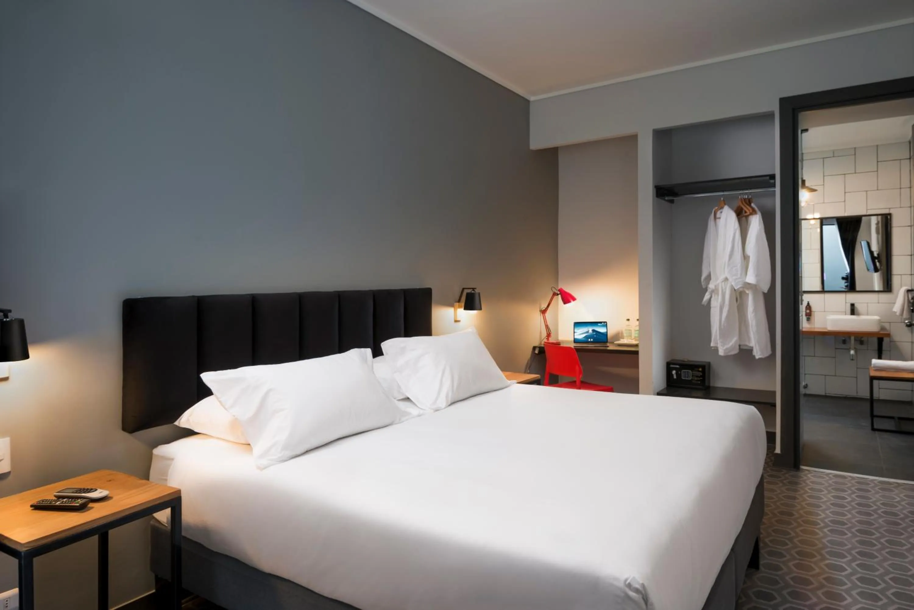 Bed in The PopCity Hotel