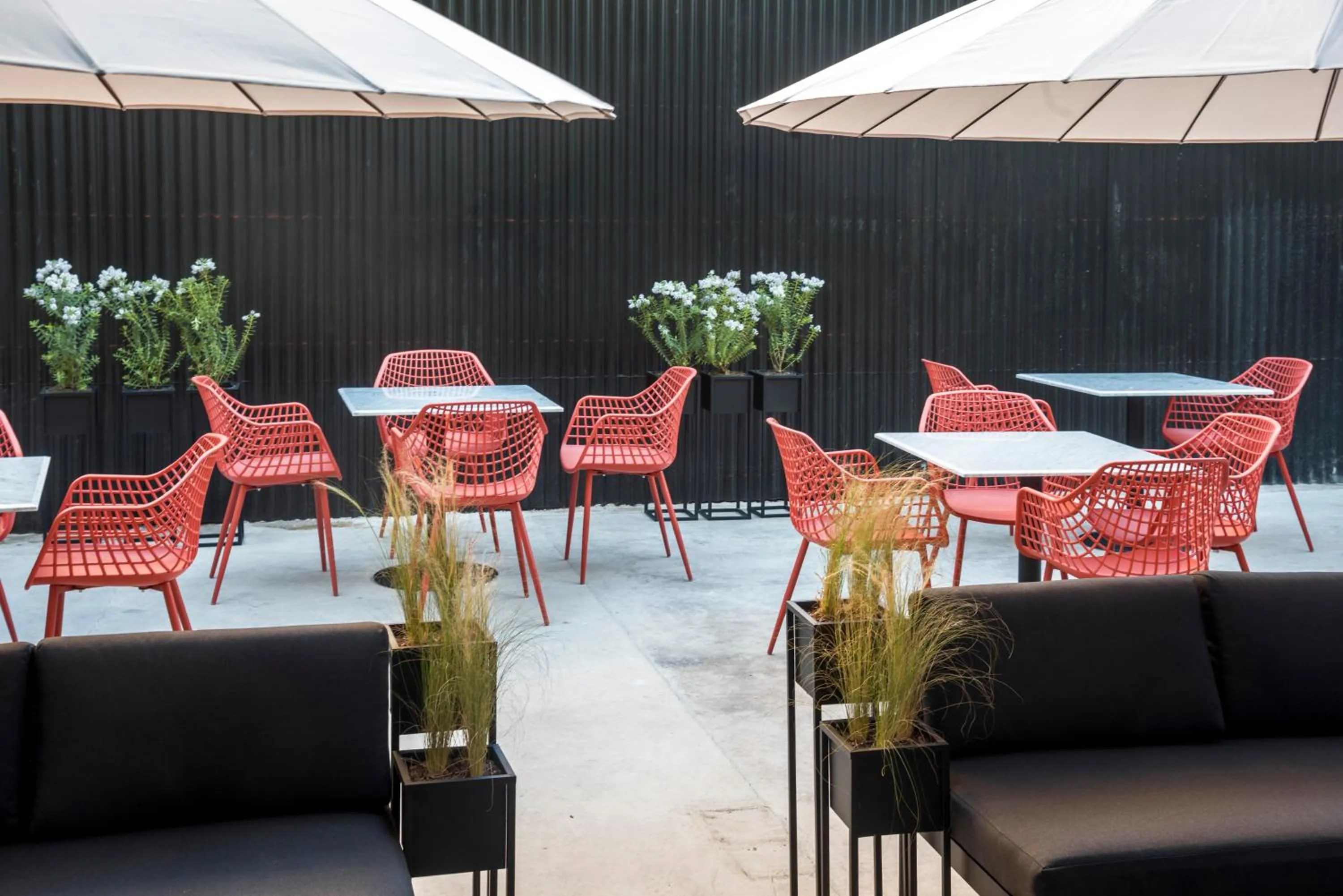 Seating area in The PopCity Hotel