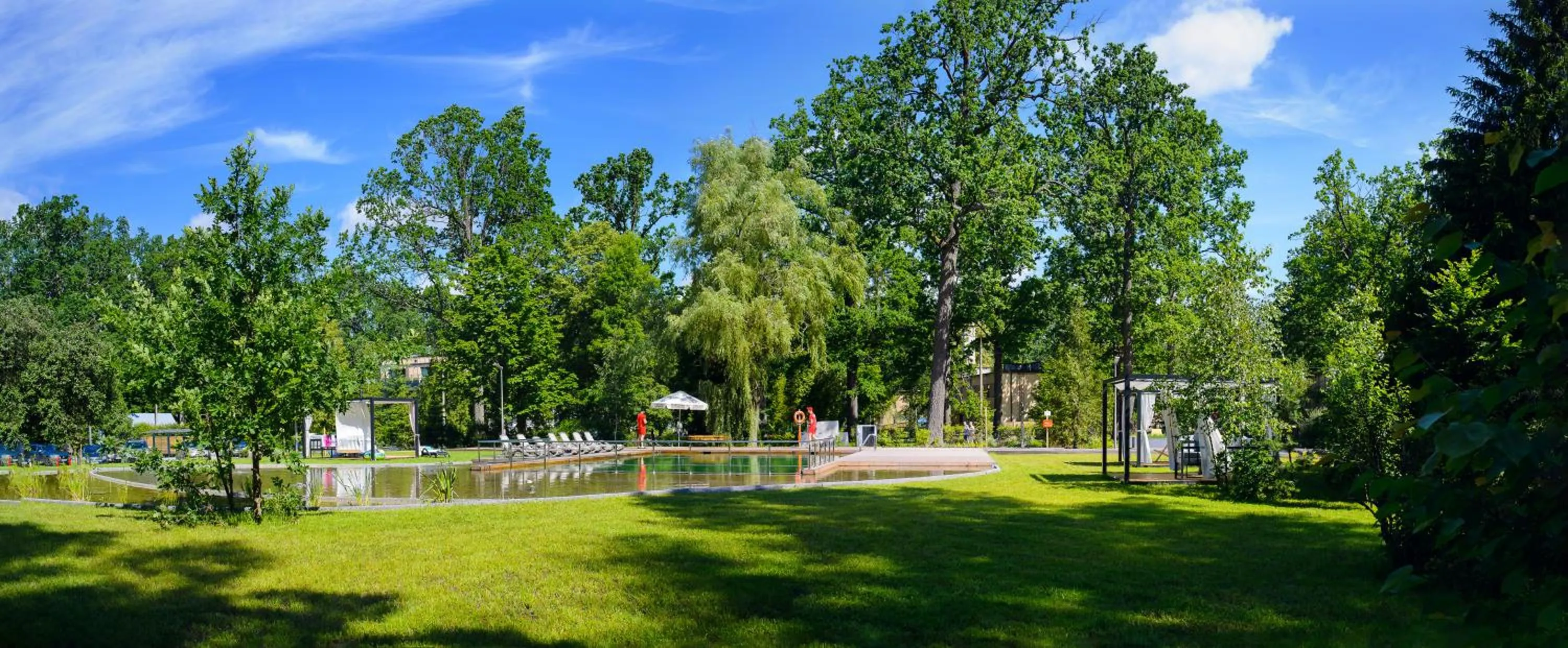 Swimming pool in Enklawa Białowieska Forest & Spa