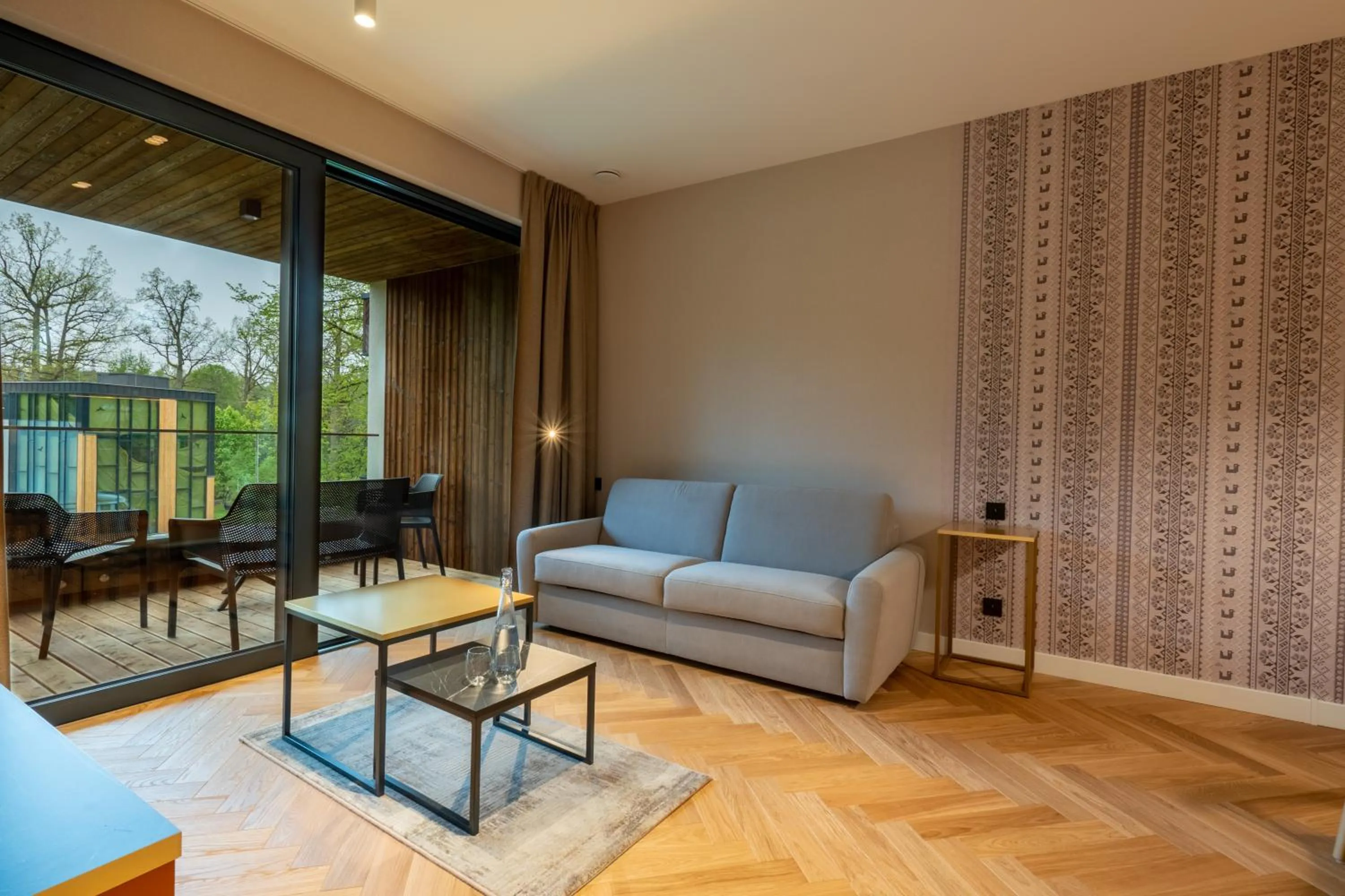 Living room in Enklawa Białowieska Forest & Spa