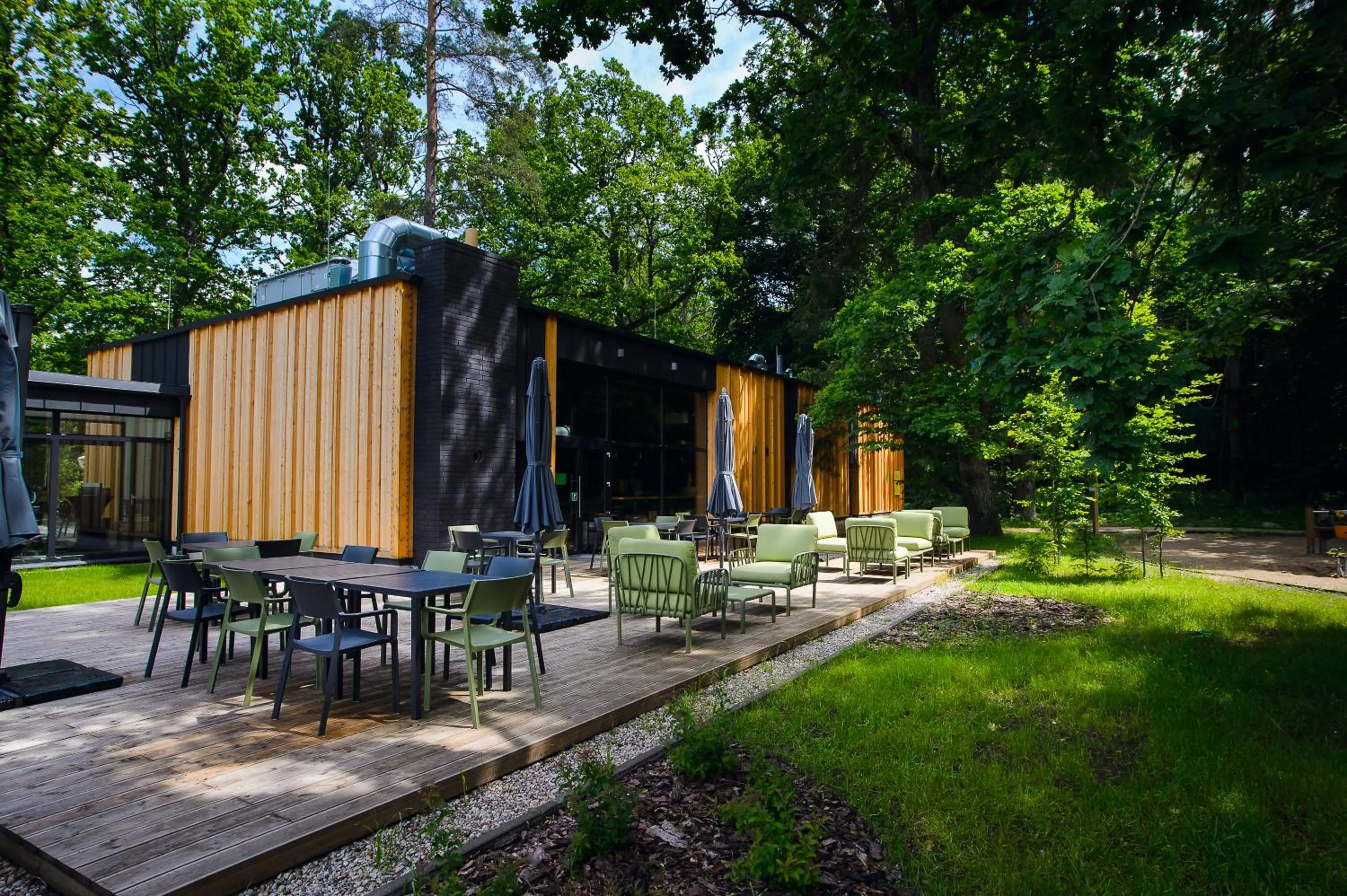 Garden in Enklawa Białowieska Forest & Spa
