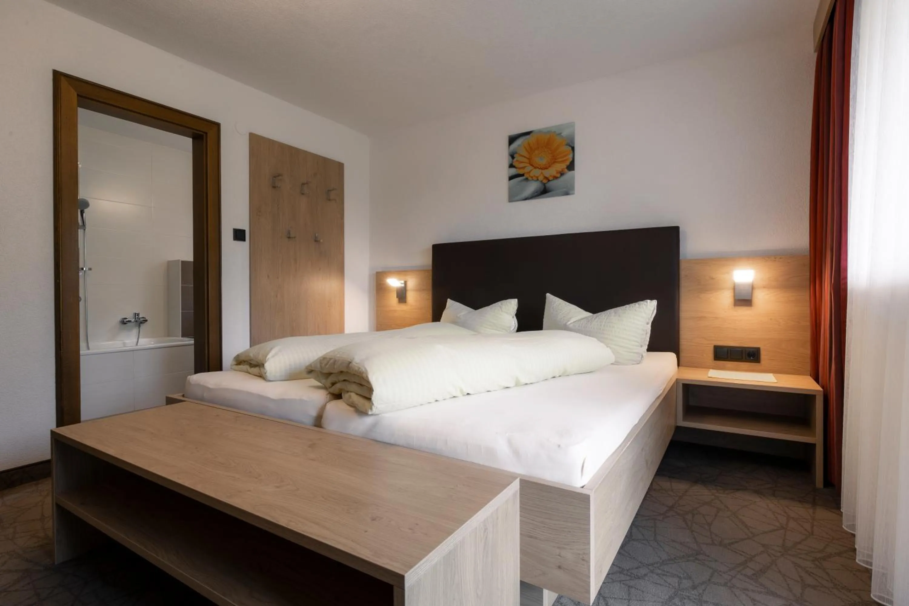 Bedroom, Bed in Apart Jägerheim