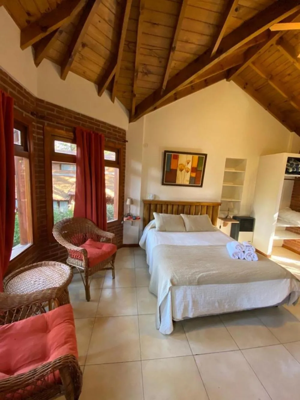 Bedroom, Bed in Cabañas y Apart Utopia