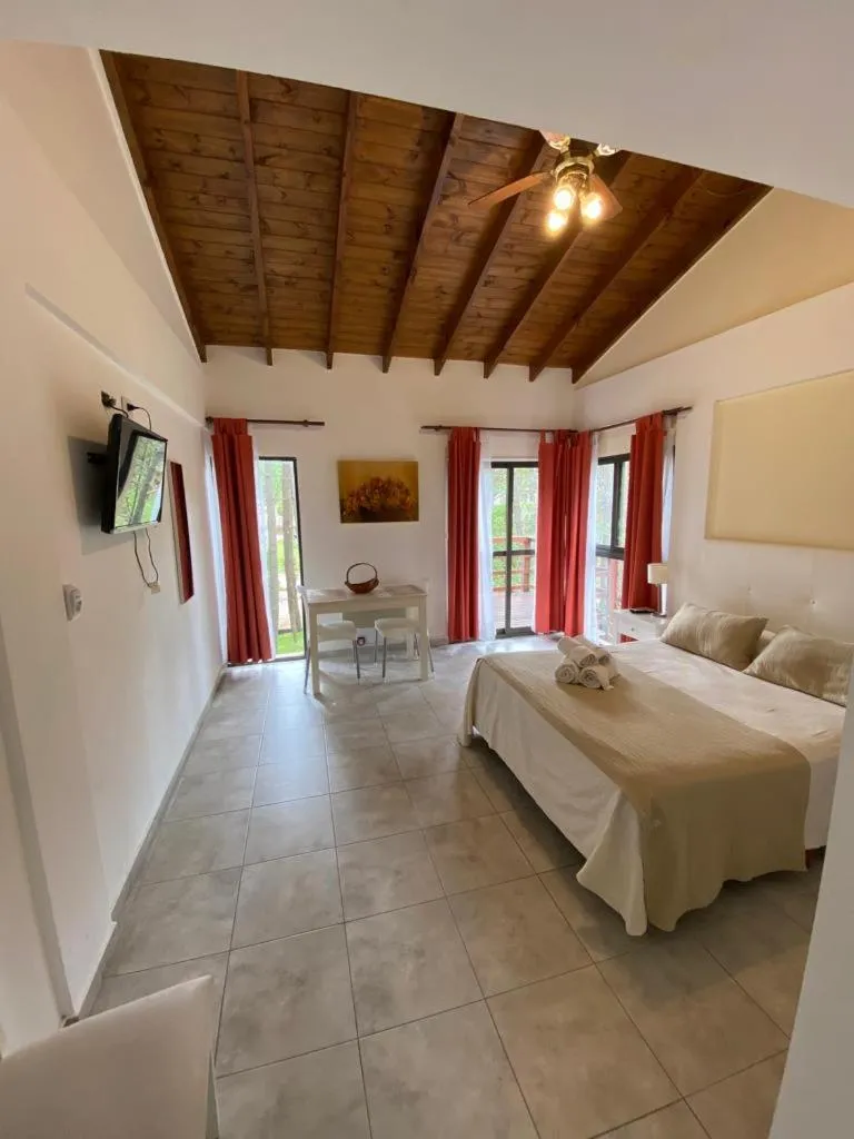 Bed in Cabañas y Apart Utopia